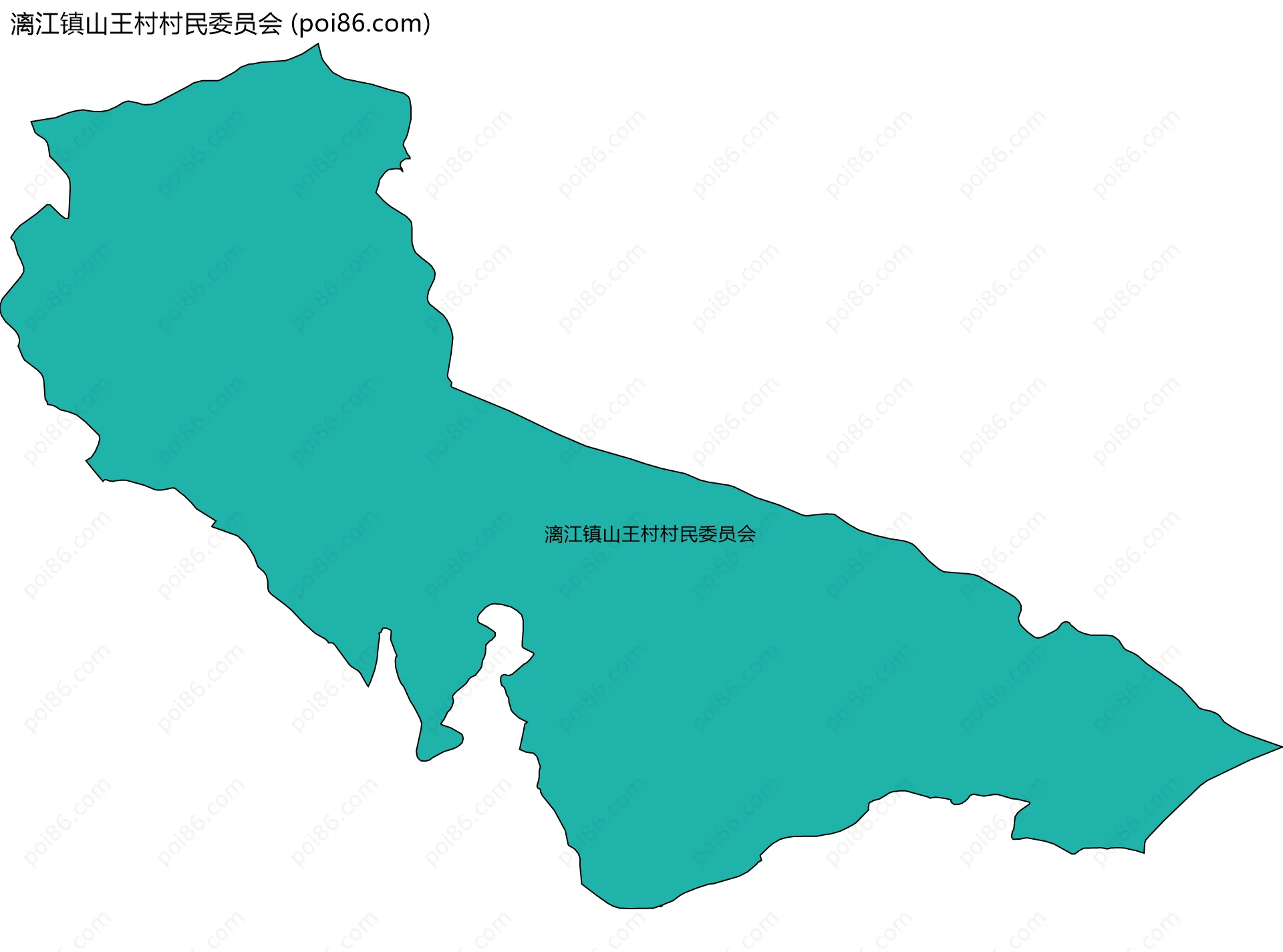 漓江镇山王村村民委员会边界地图