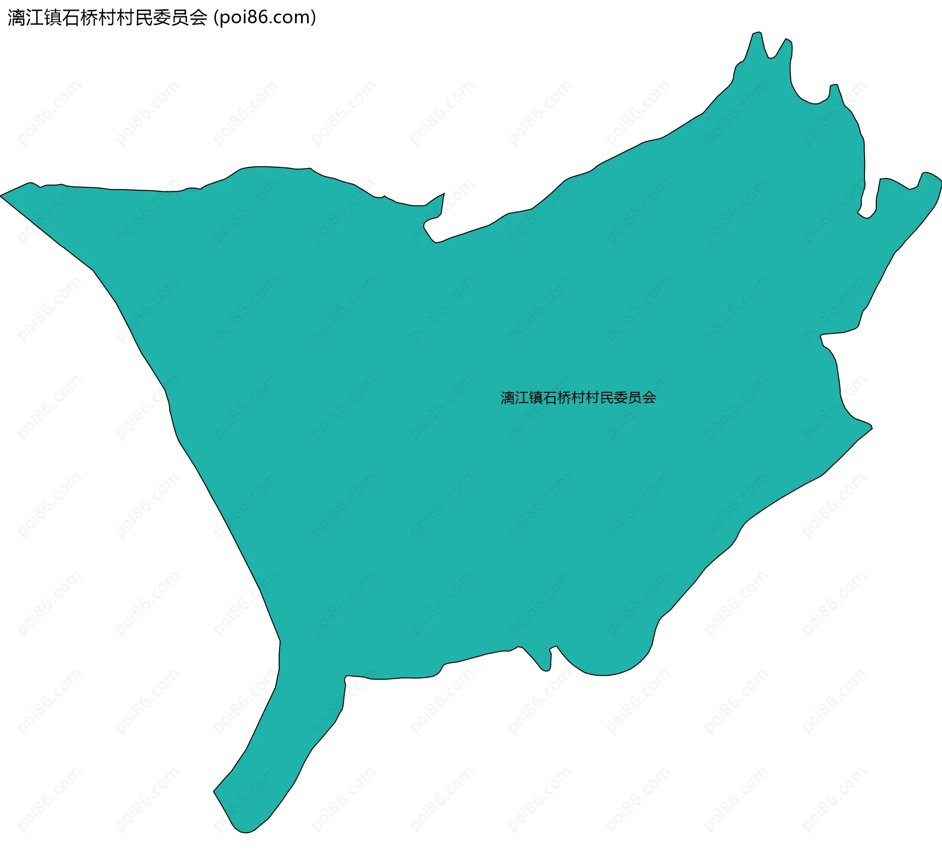 漓江镇石桥村村民委员会边界地图
