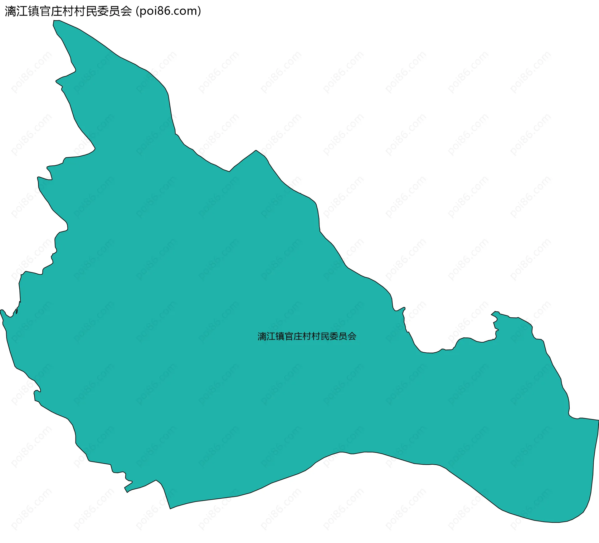 漓江镇官庄村村民委员会边界地图