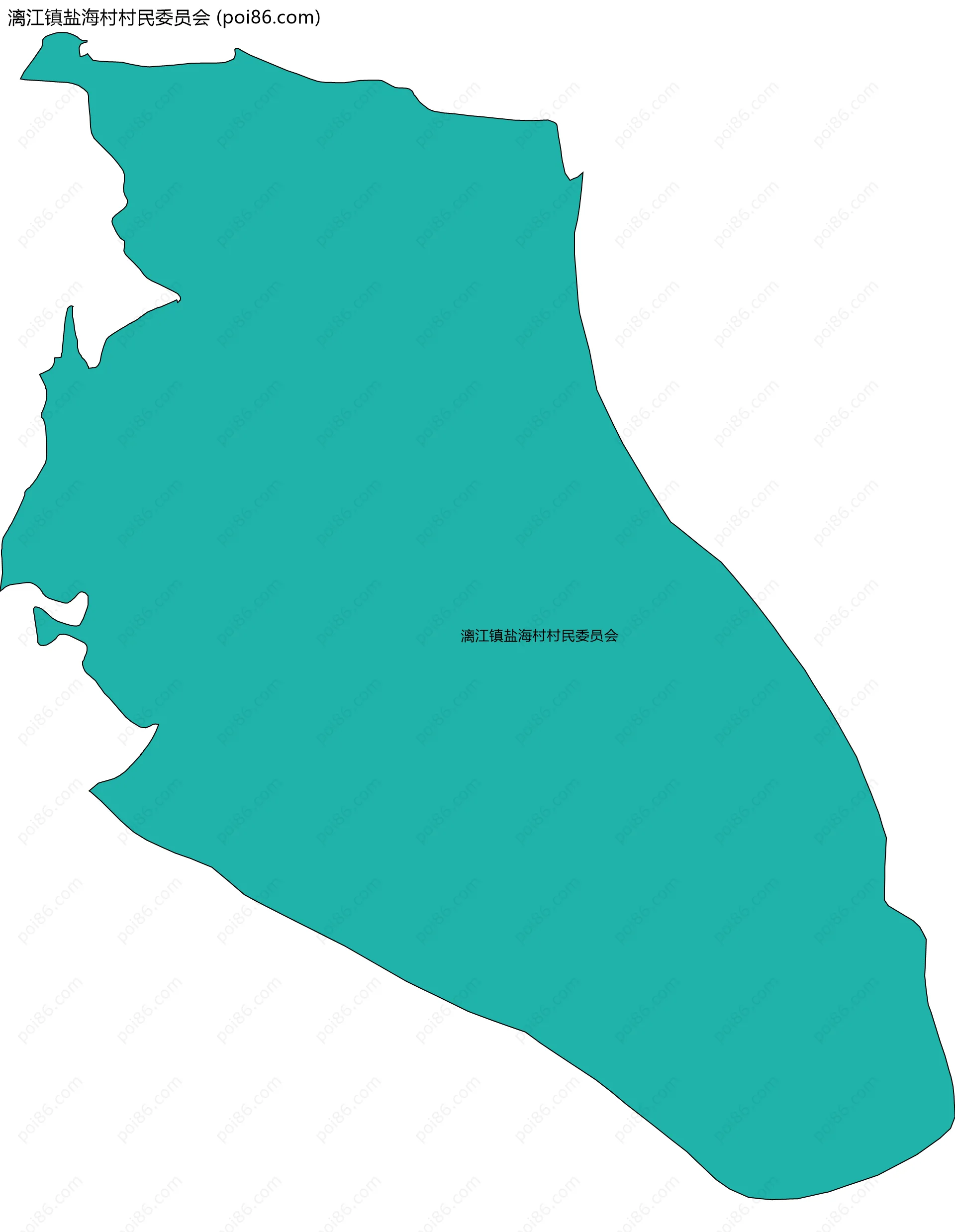 漓江镇盐海村村民委员会边界地图