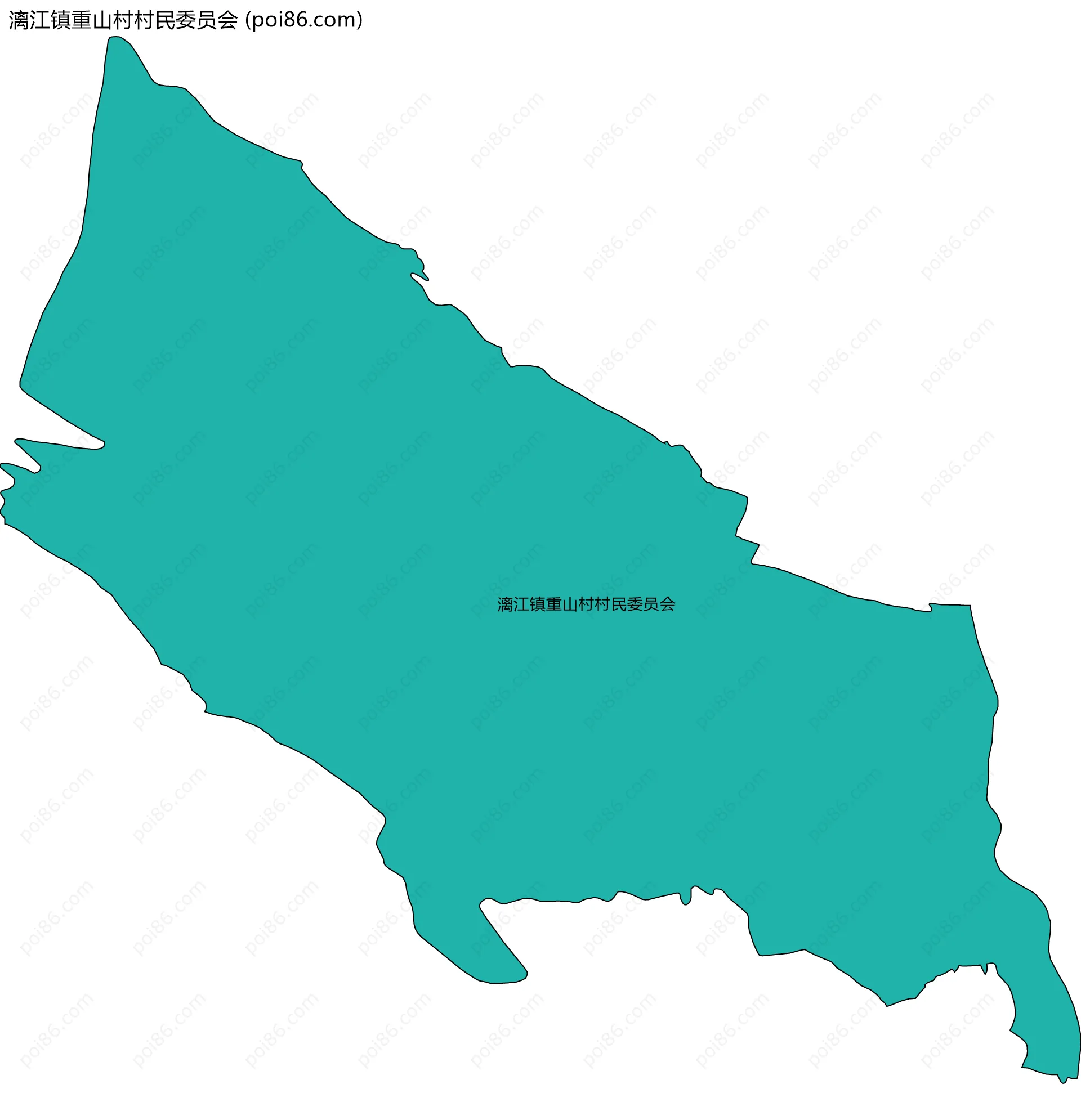 漓江镇重山村村民委员会边界地图