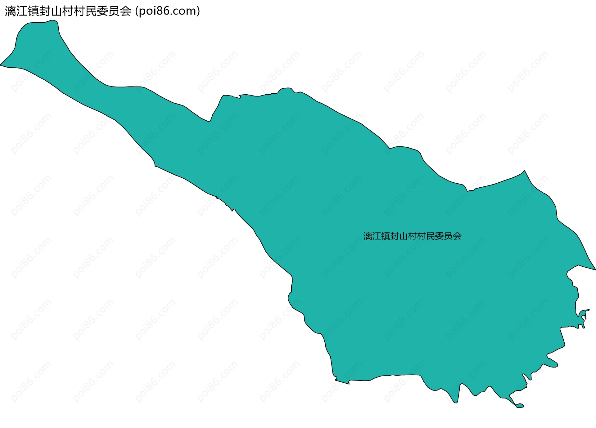 漓江镇封山村村民委员会边界地图