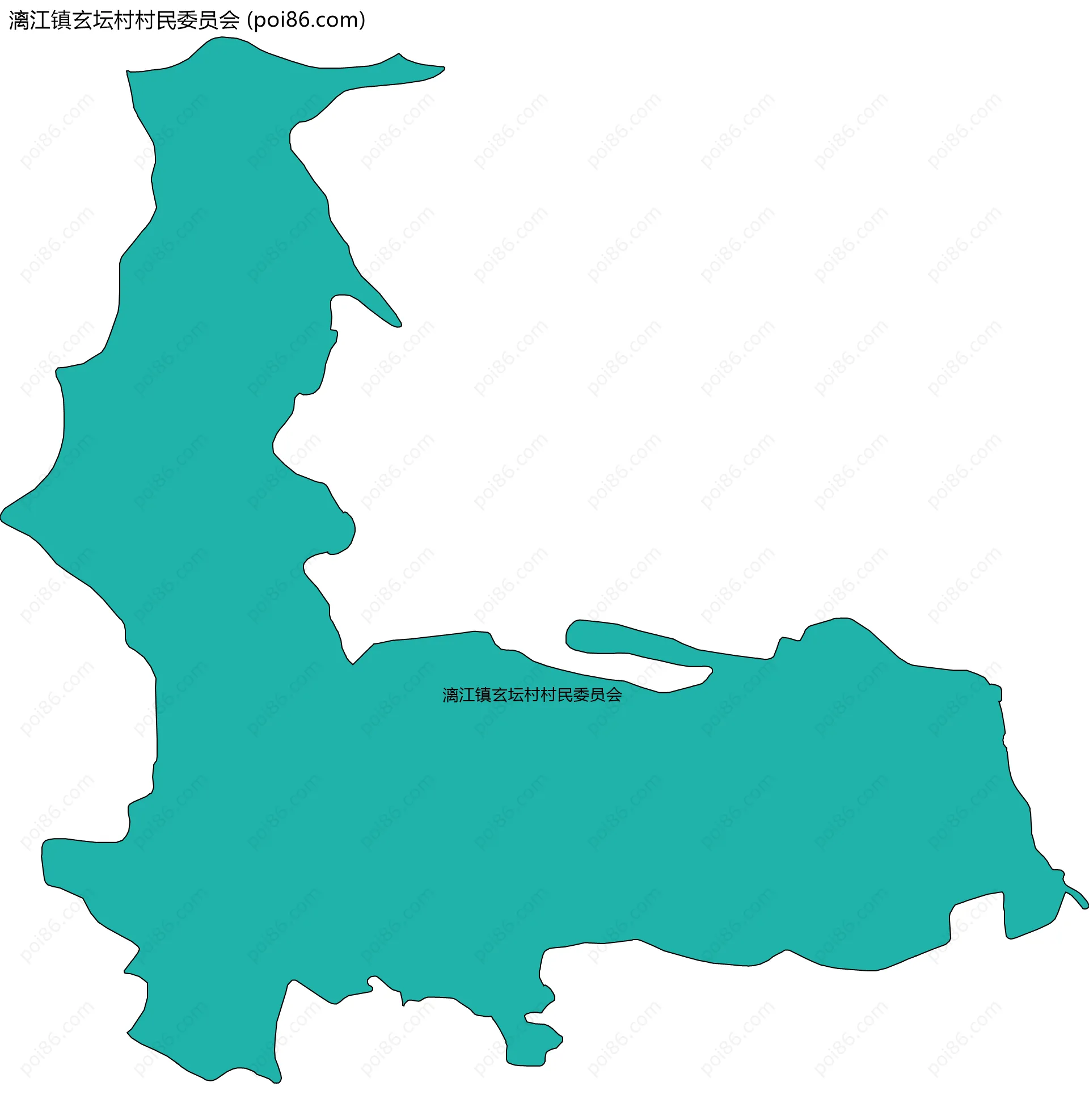 漓江镇玄坛村村民委员会边界地图