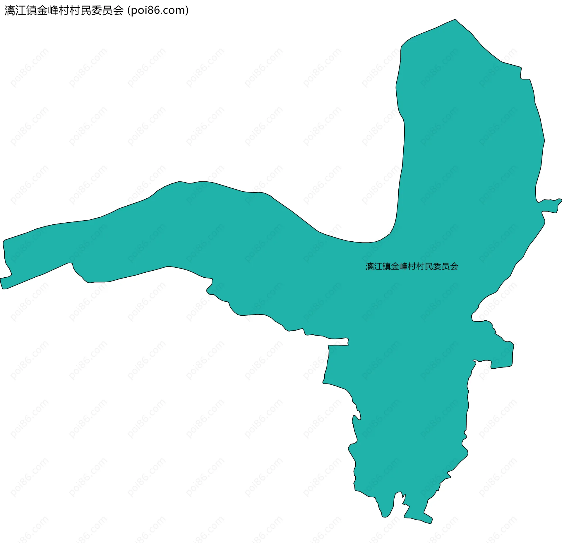 漓江镇金峰村村民委员会边界地图