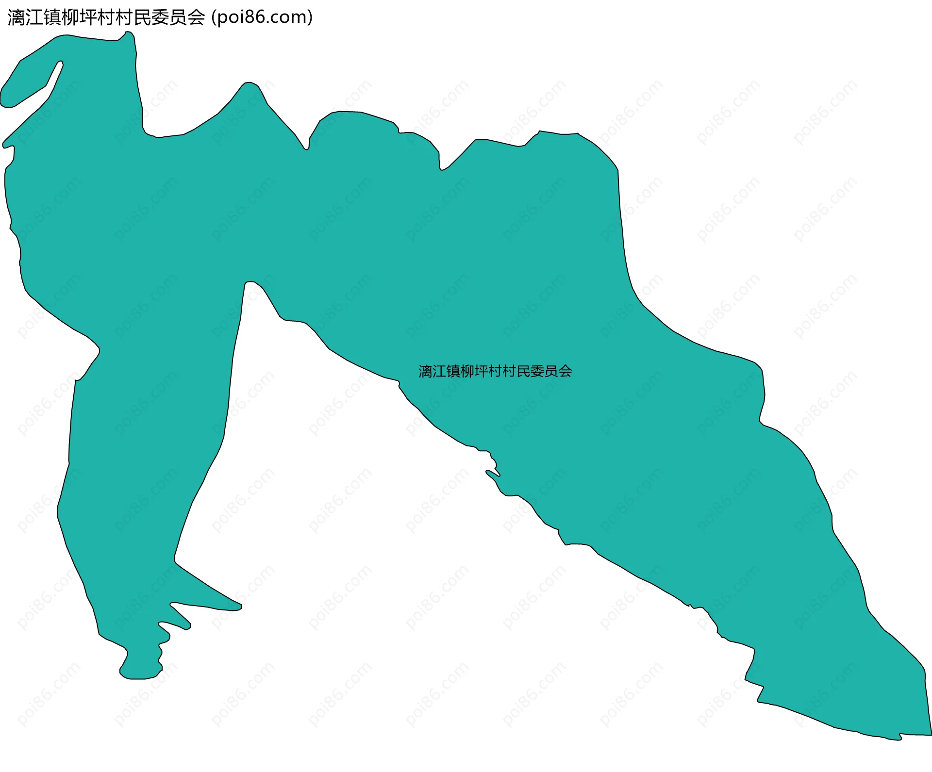 漓江镇柳坪村村民委员会边界地图