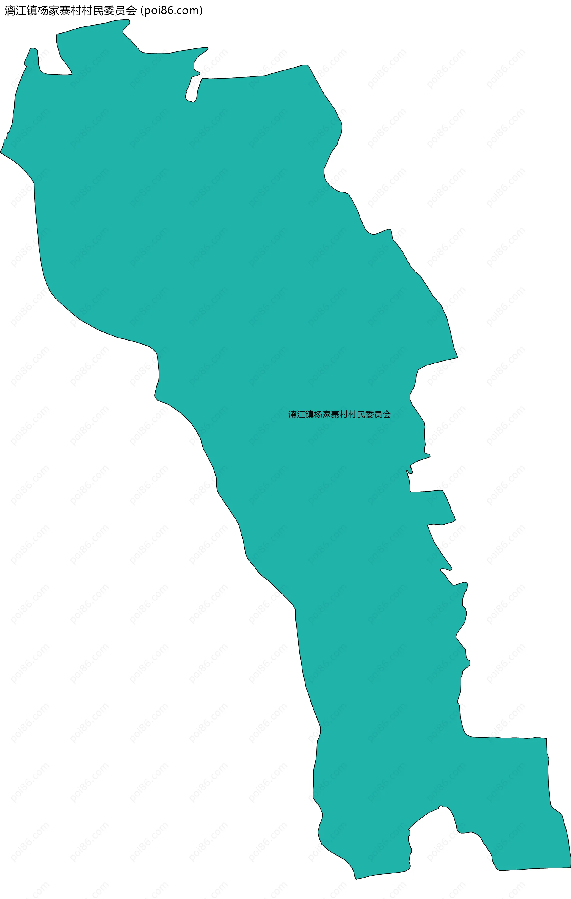 漓江镇杨家寨村村民委员会边界地图