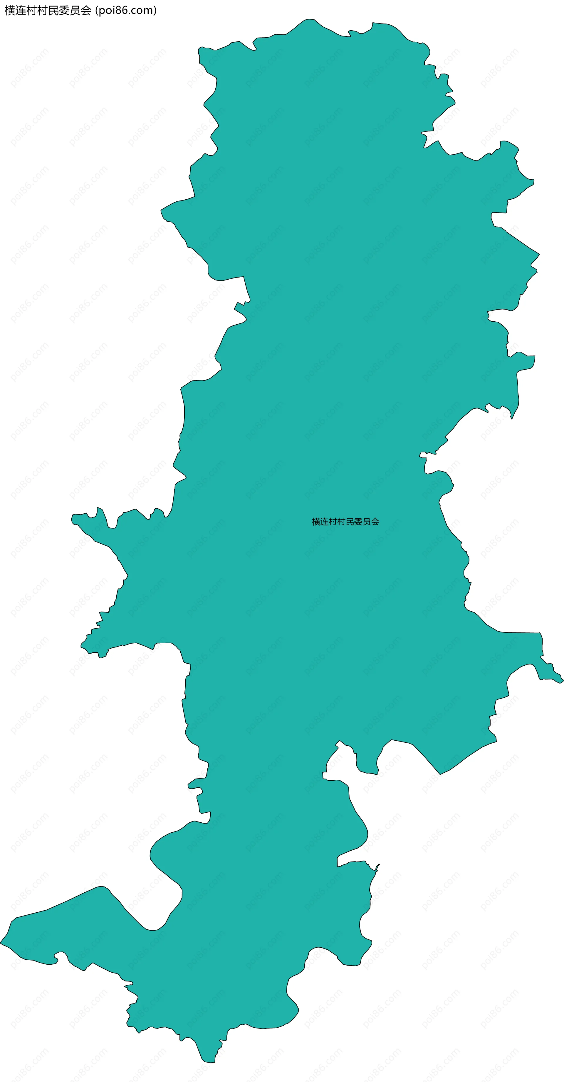 横连村村民委员会边界地图
