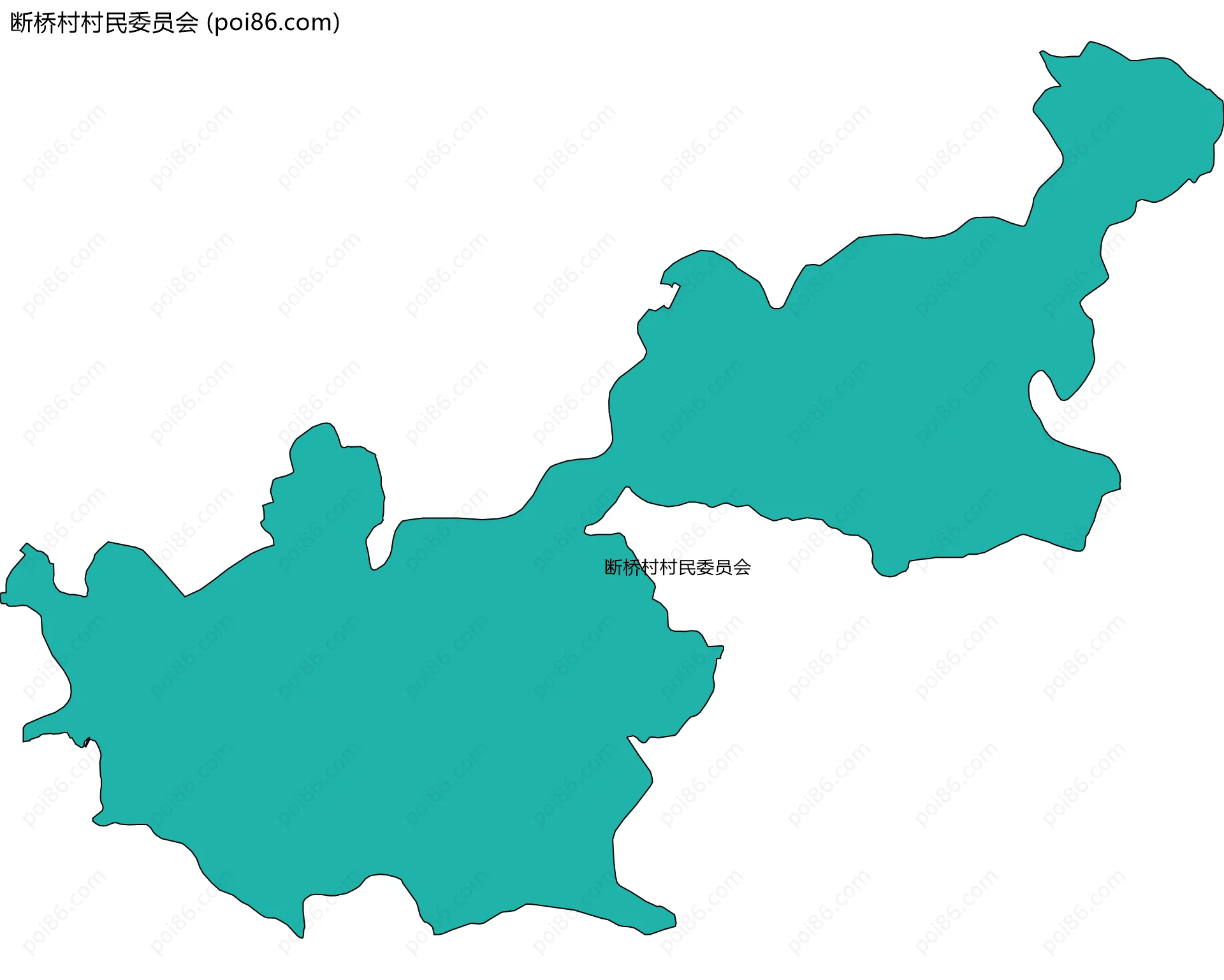 断桥村村民委员会边界地图
