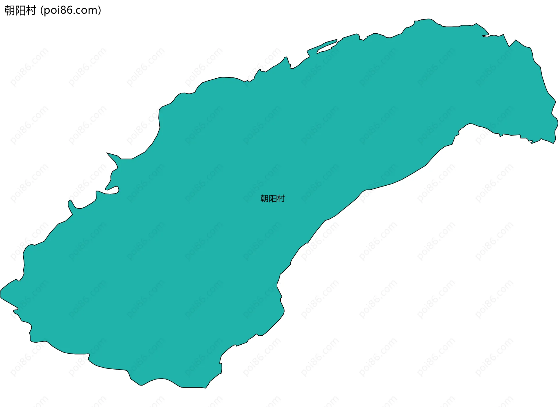 朝阳村边界地图