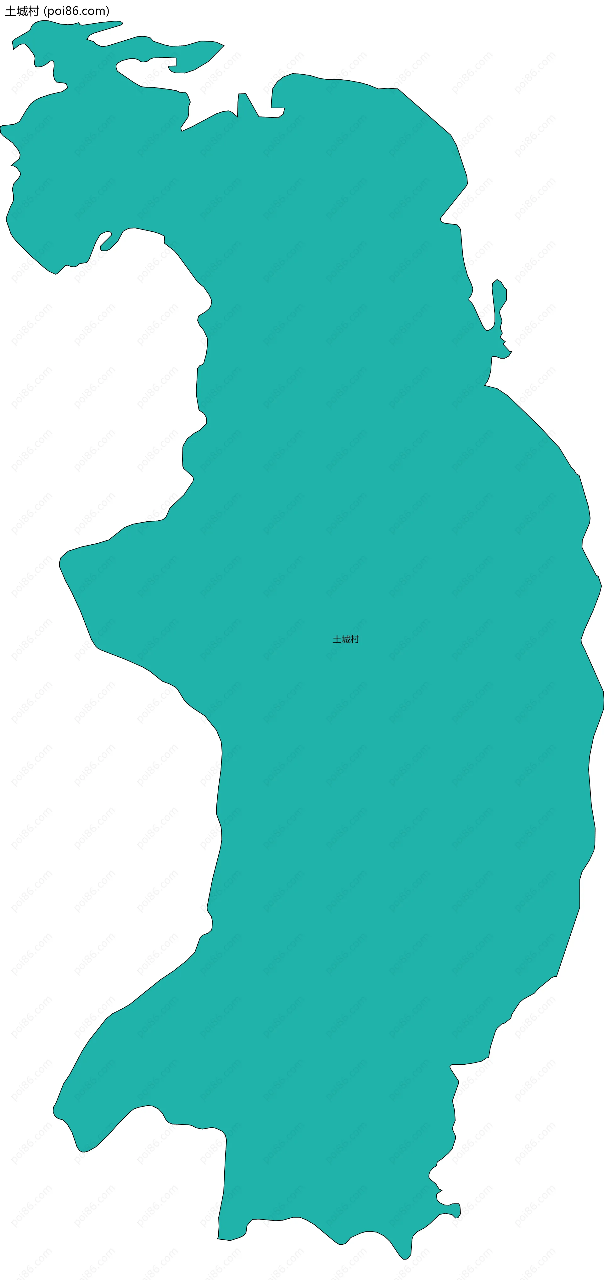 土城村边界地图