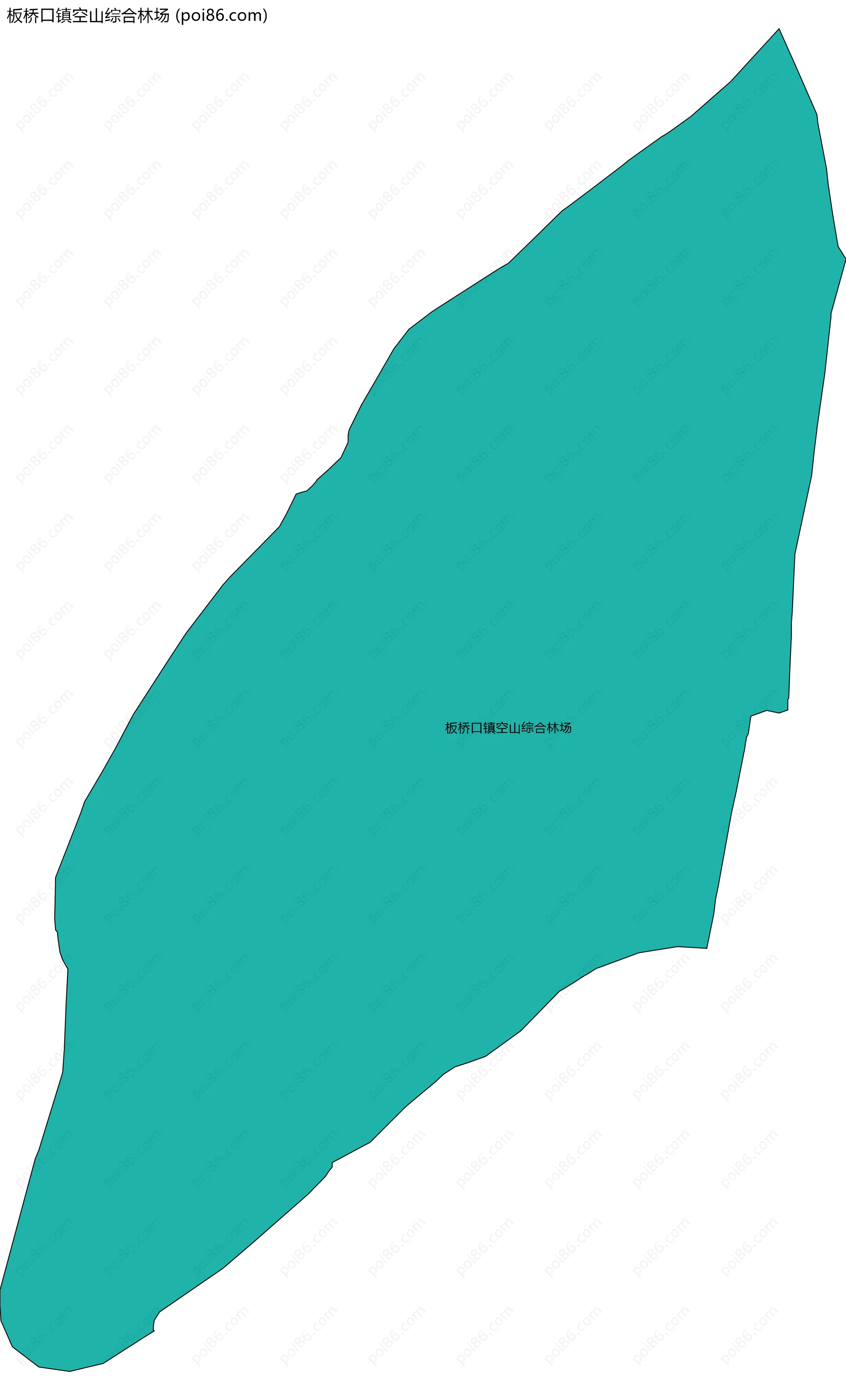 板桥口镇空山综合林场边界地图