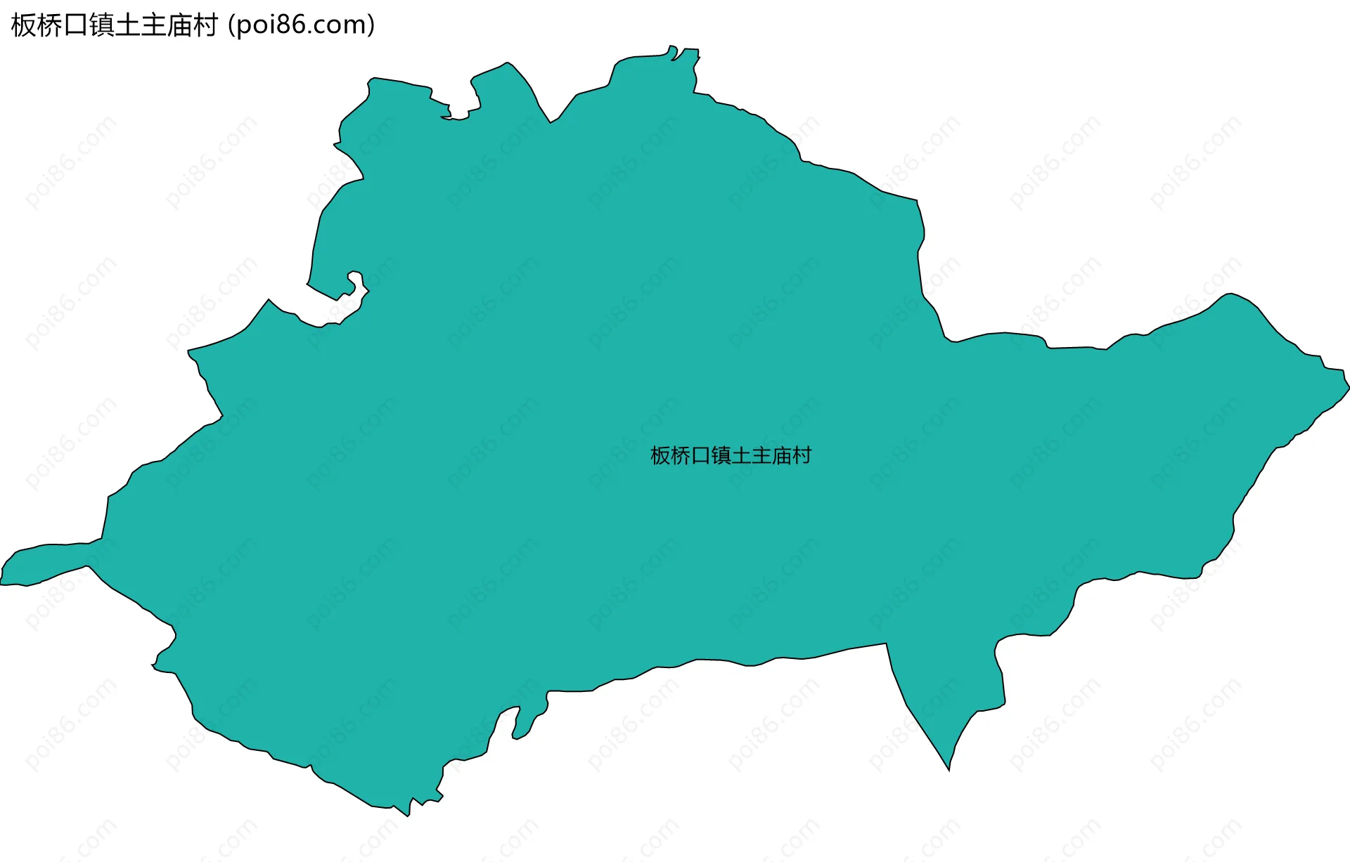 板桥口镇土主庙村边界地图