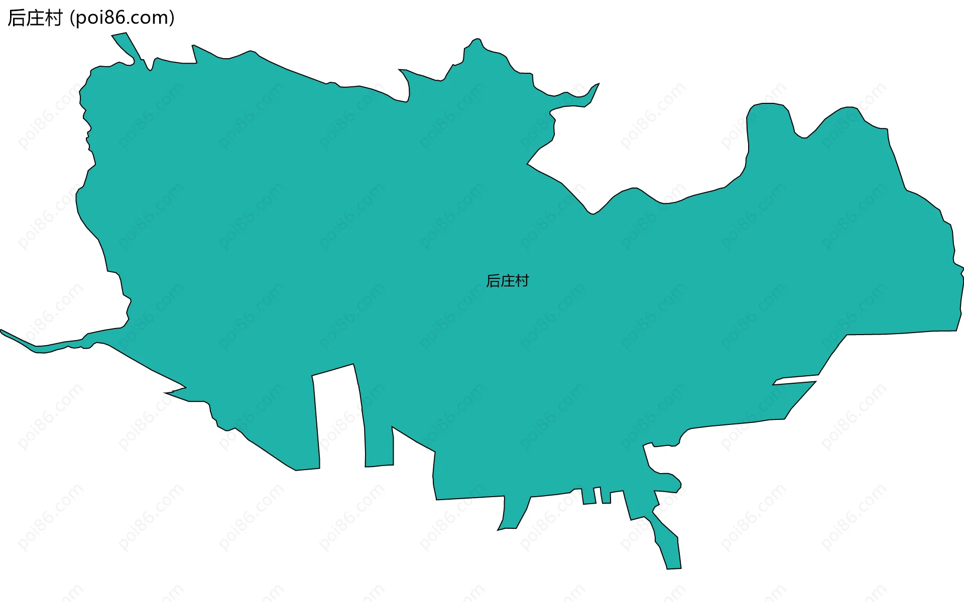 后庄村边界地图