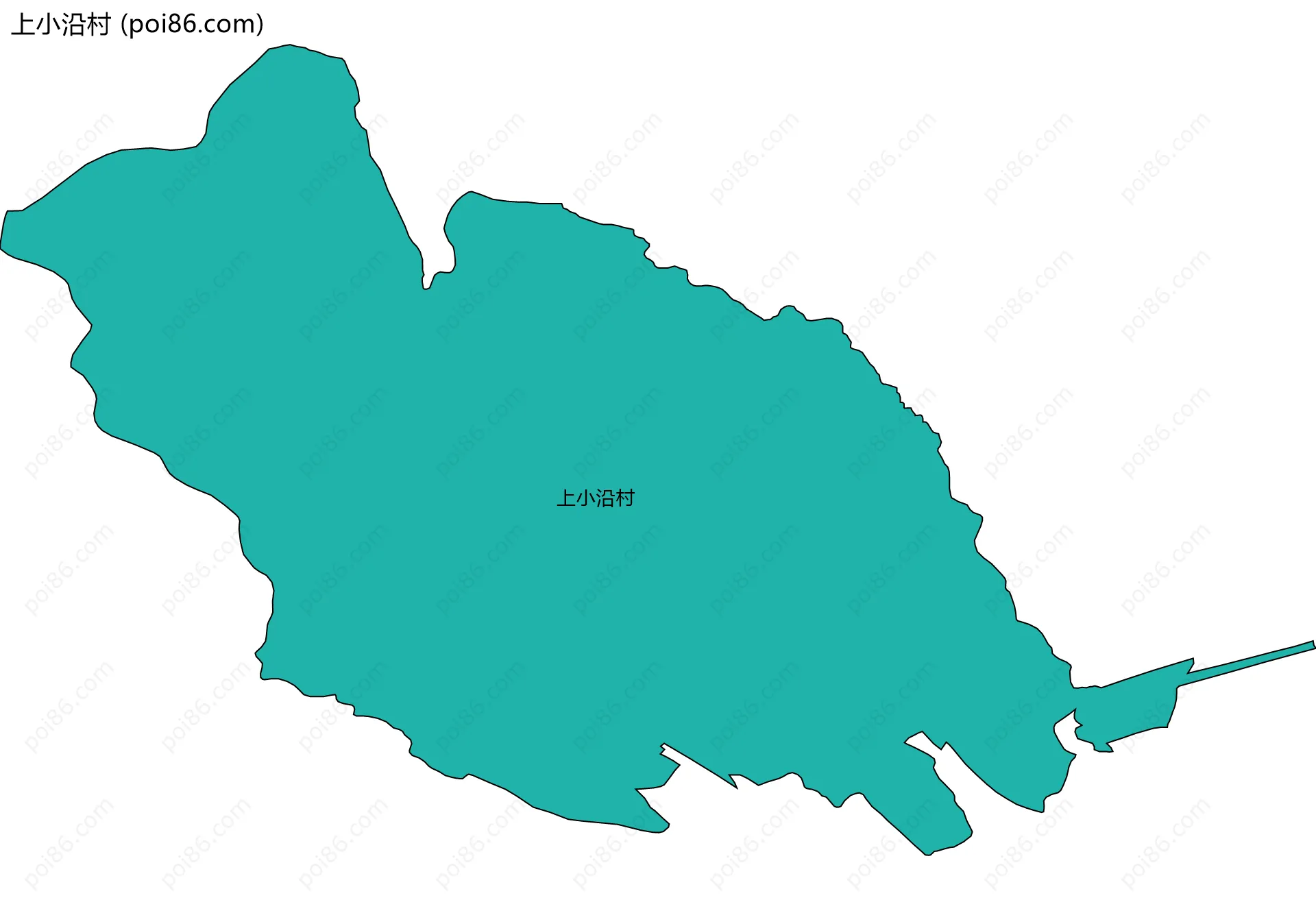 上小沿村边界地图