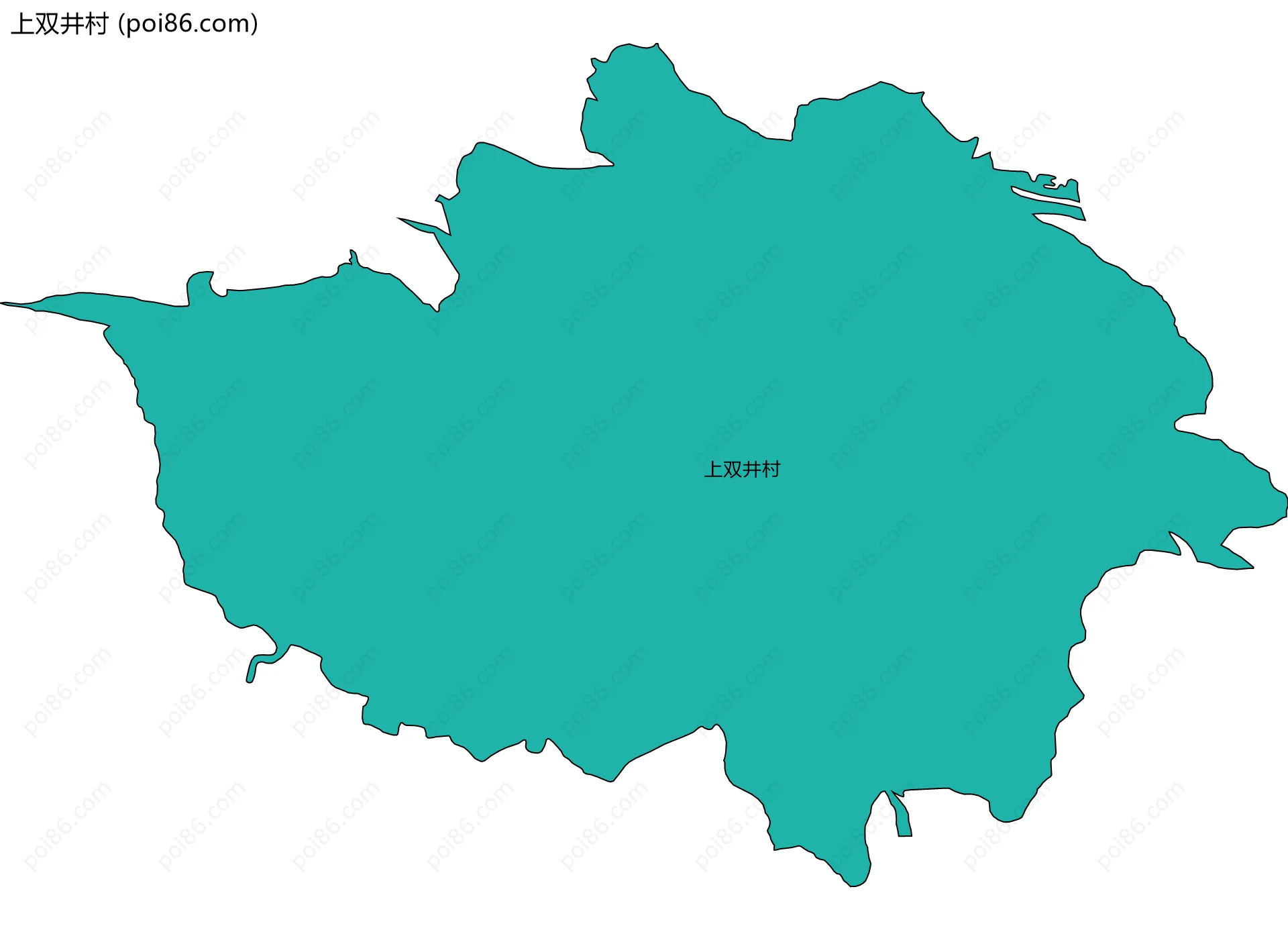 上双井村边界地图