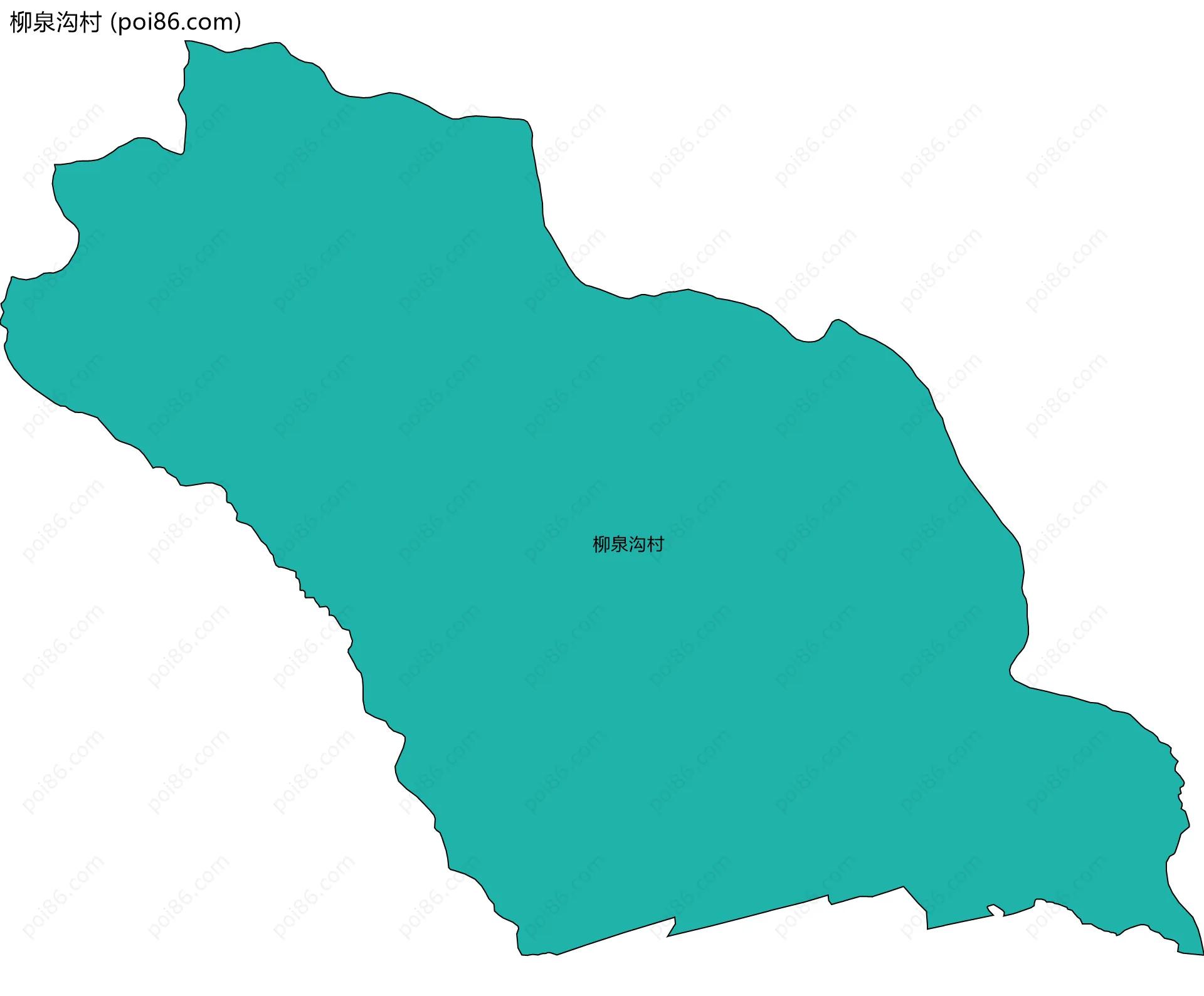 柳泉沟村边界地图