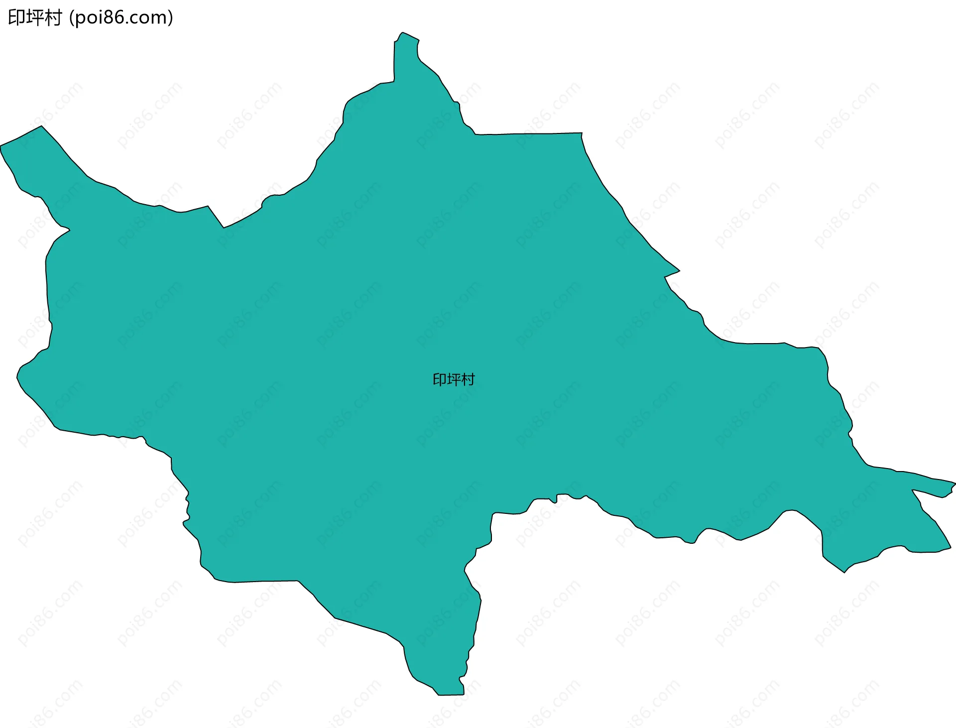 印坪村边界地图