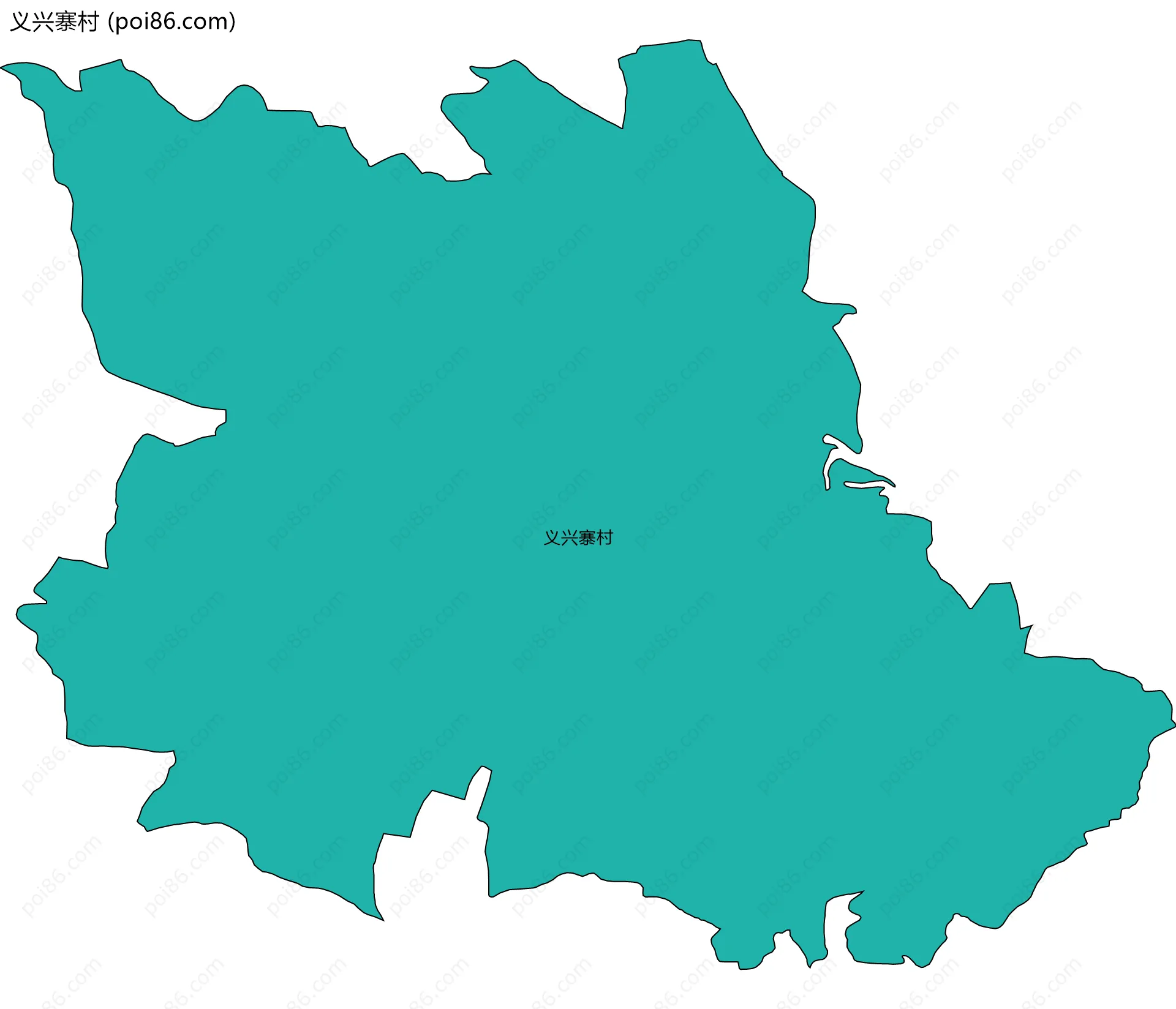 义兴寨村边界地图