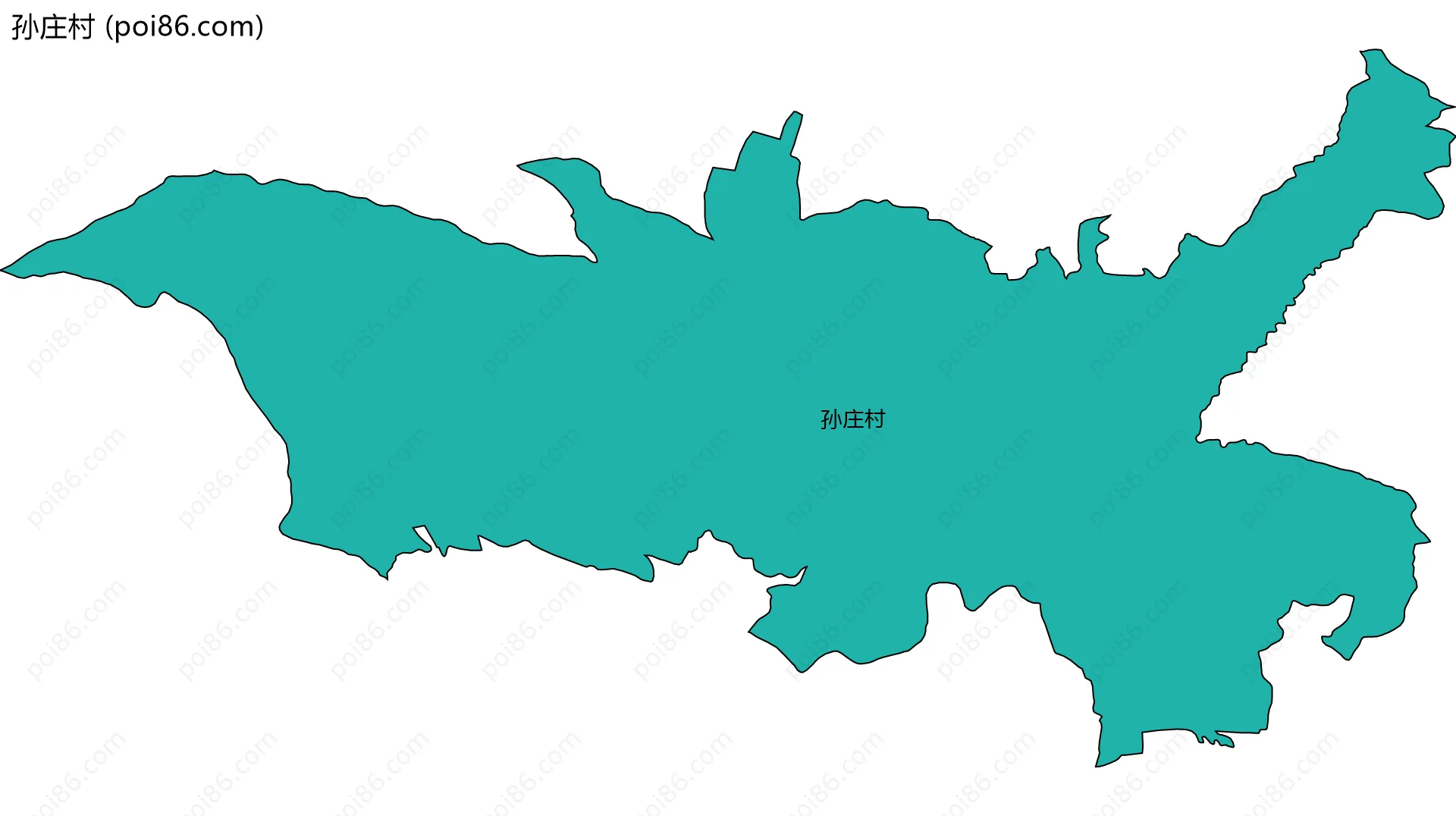 孙庄村边界地图