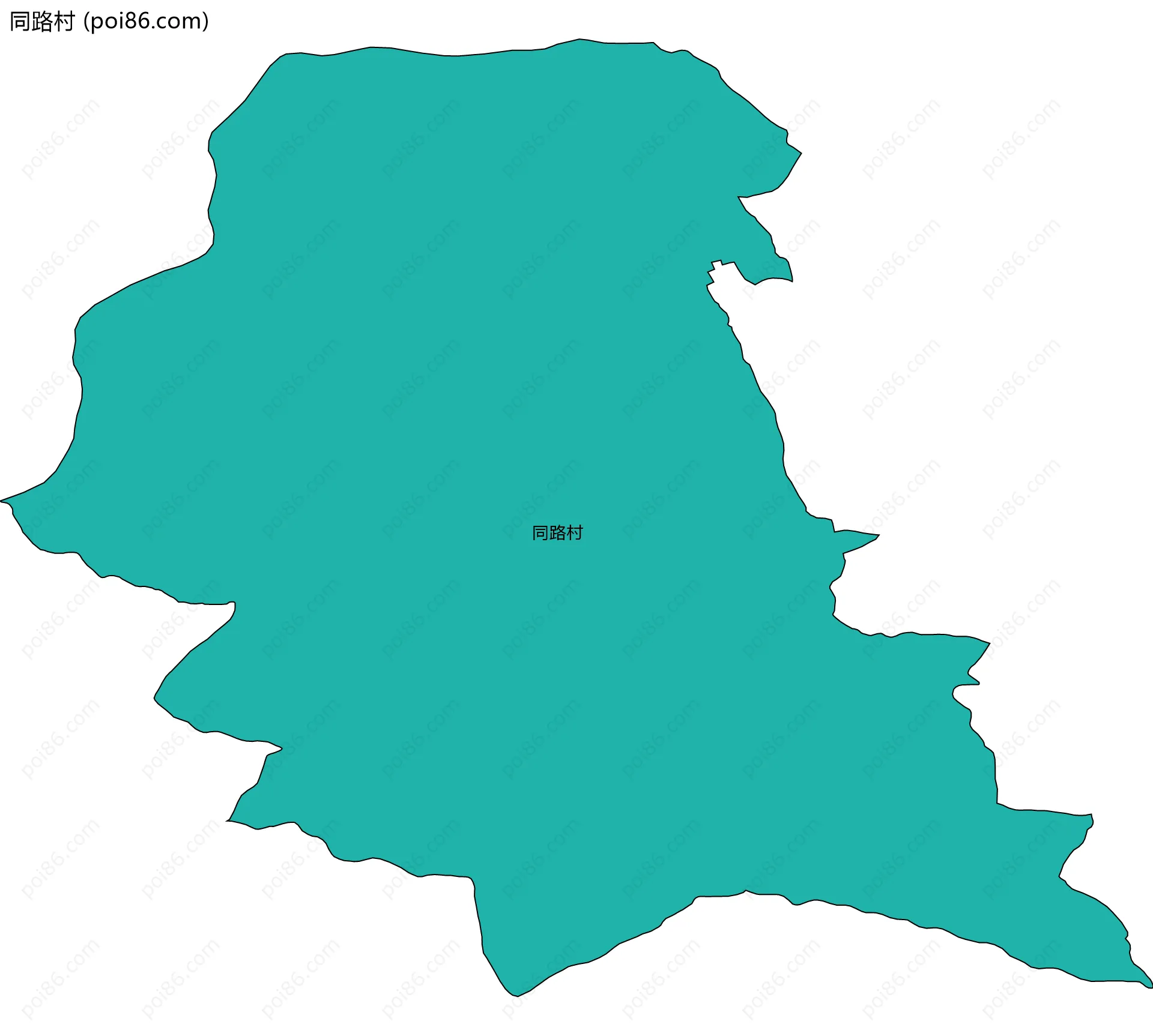同路村边界地图