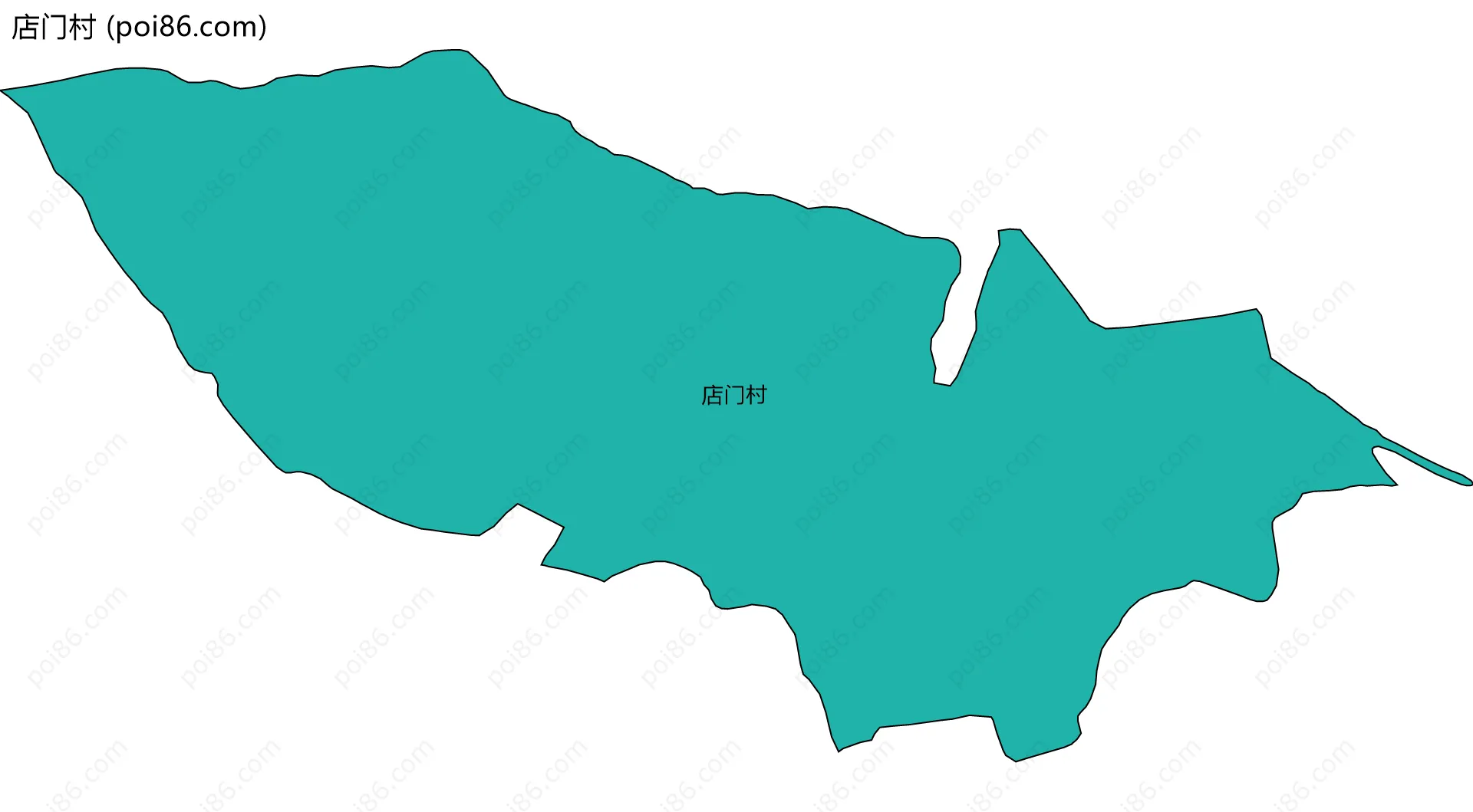 店门村边界地图