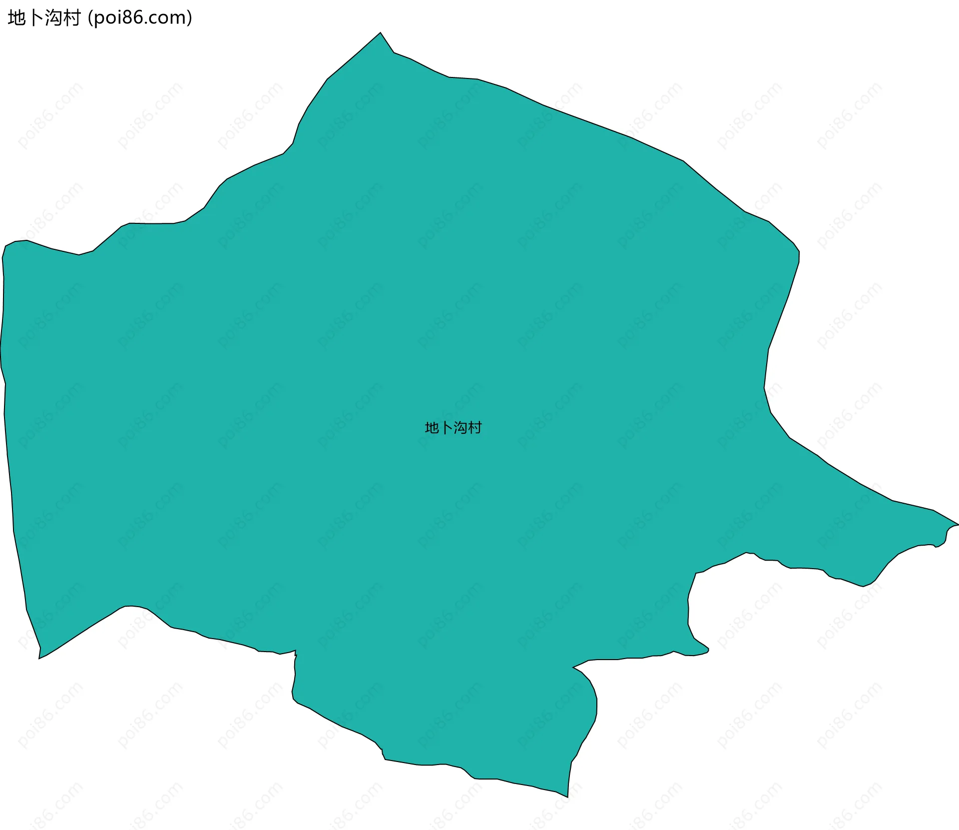 地卜沟村边界地图