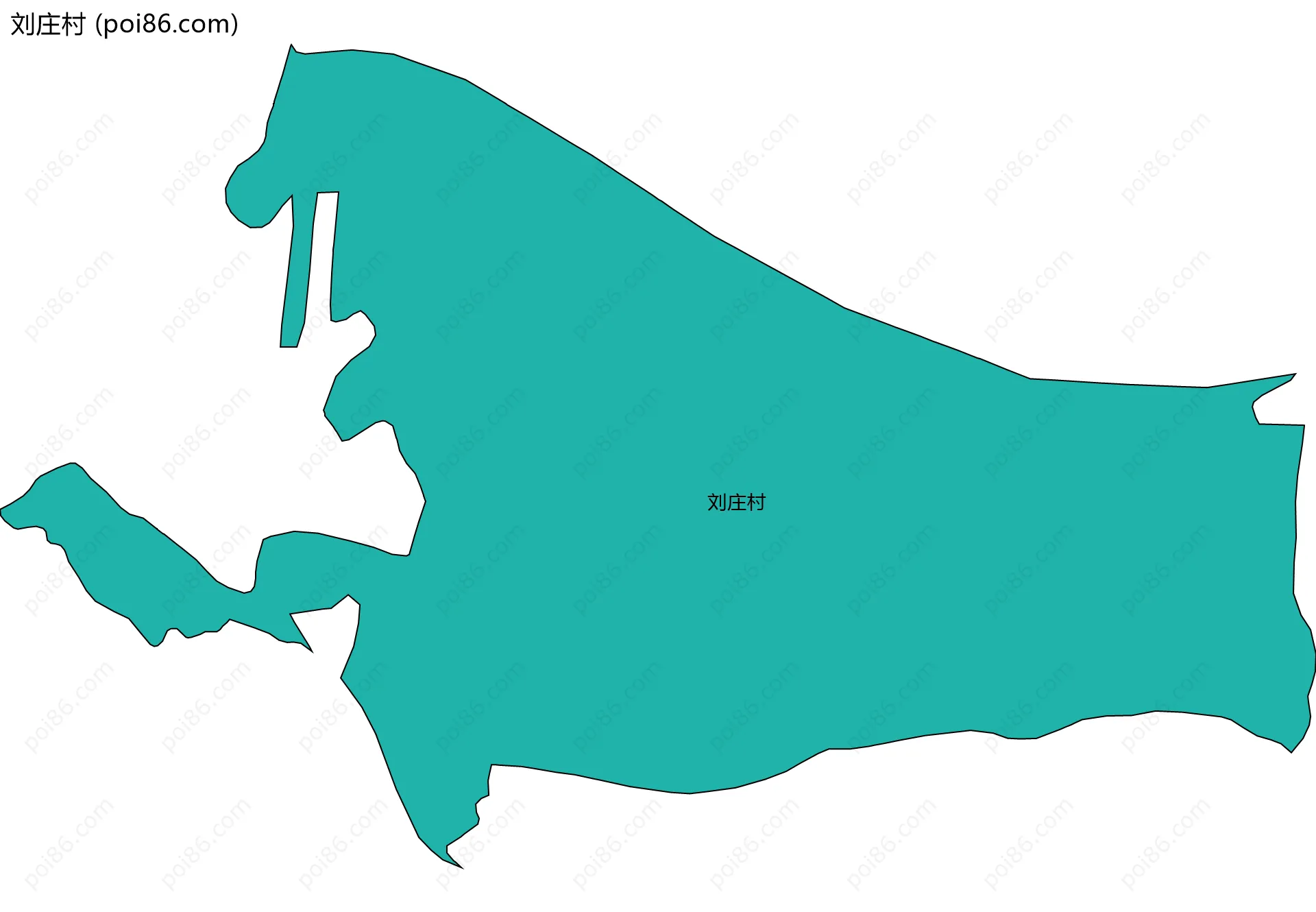 刘庄村边界地图