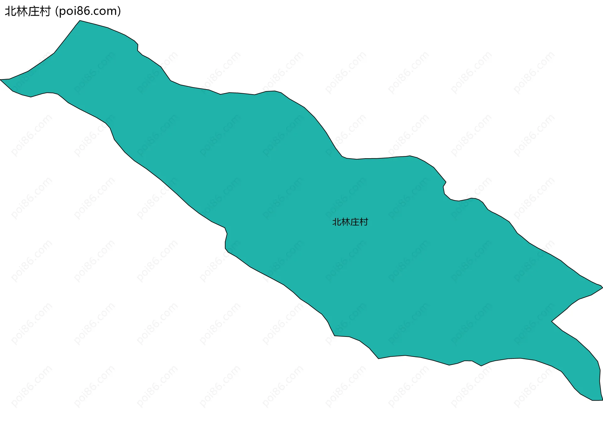 北林庄村边界地图