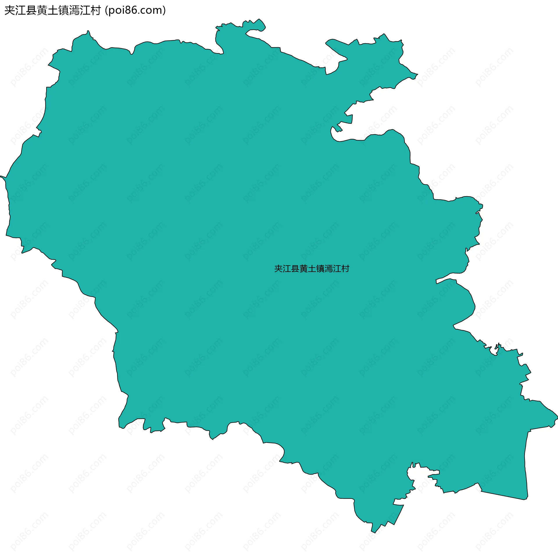 夹江县黄土镇漹江村边界地图