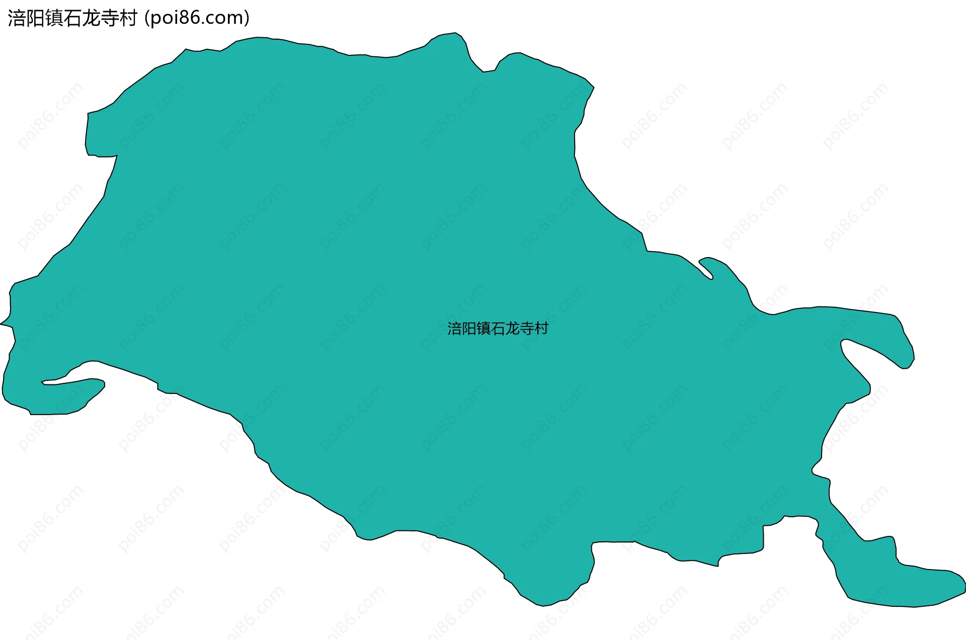 涪阳镇石龙寺村边界地图