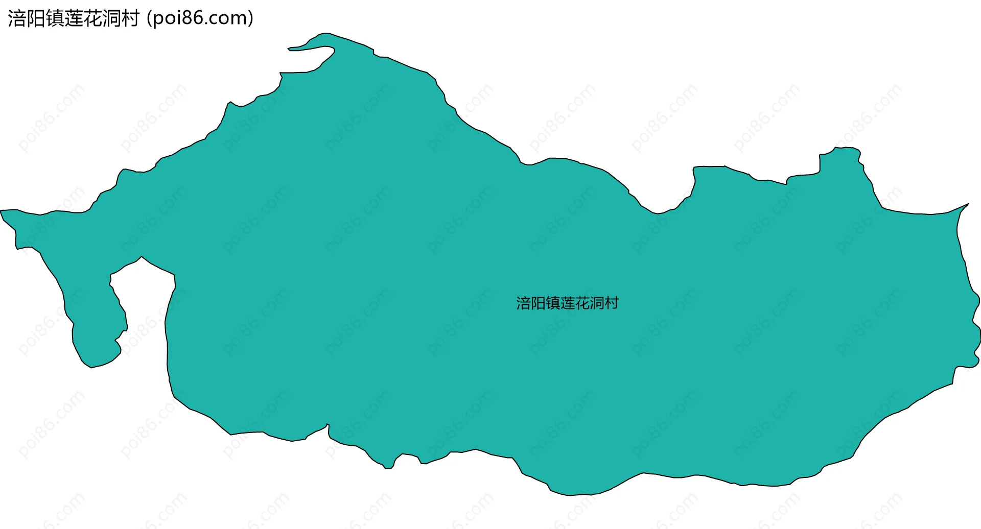 涪阳镇莲花洞村边界地图