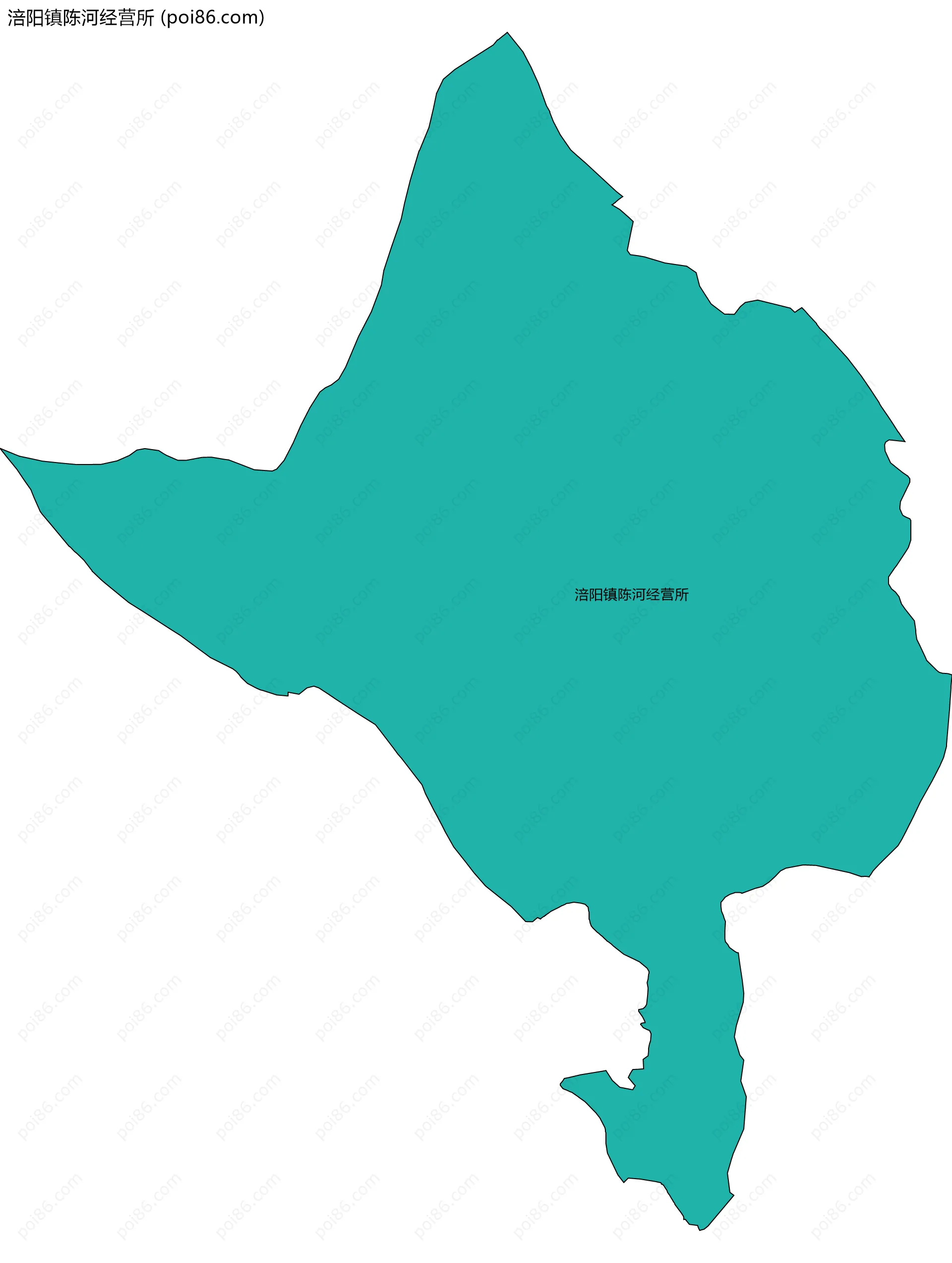 涪阳镇陈河经营所边界地图