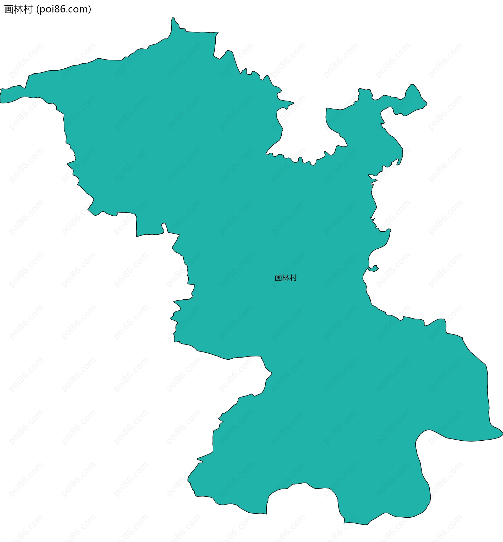 画林村边界地图