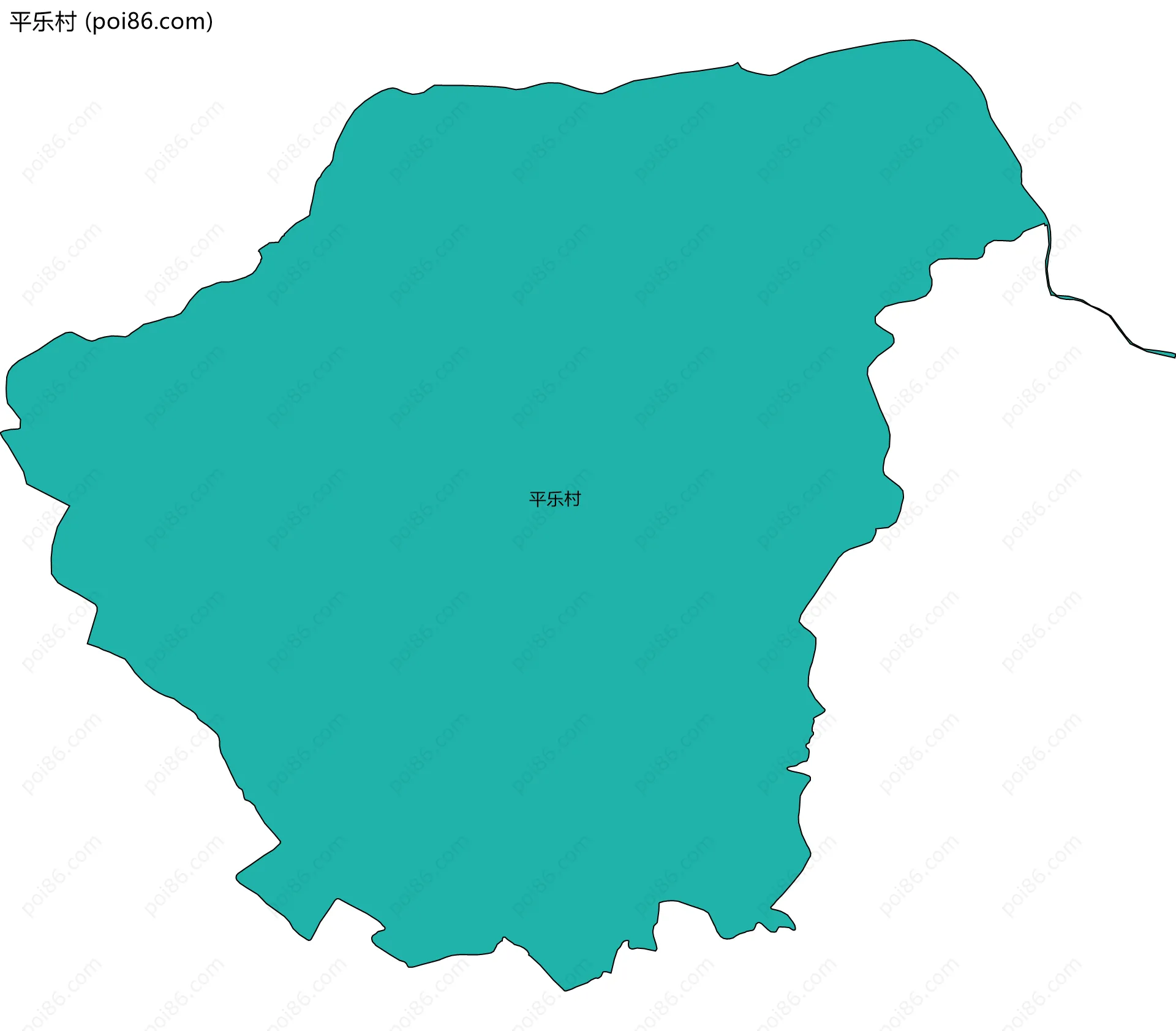 平乐村边界地图