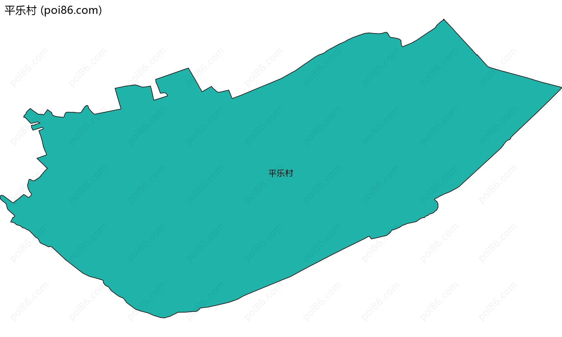 平乐村边界地图