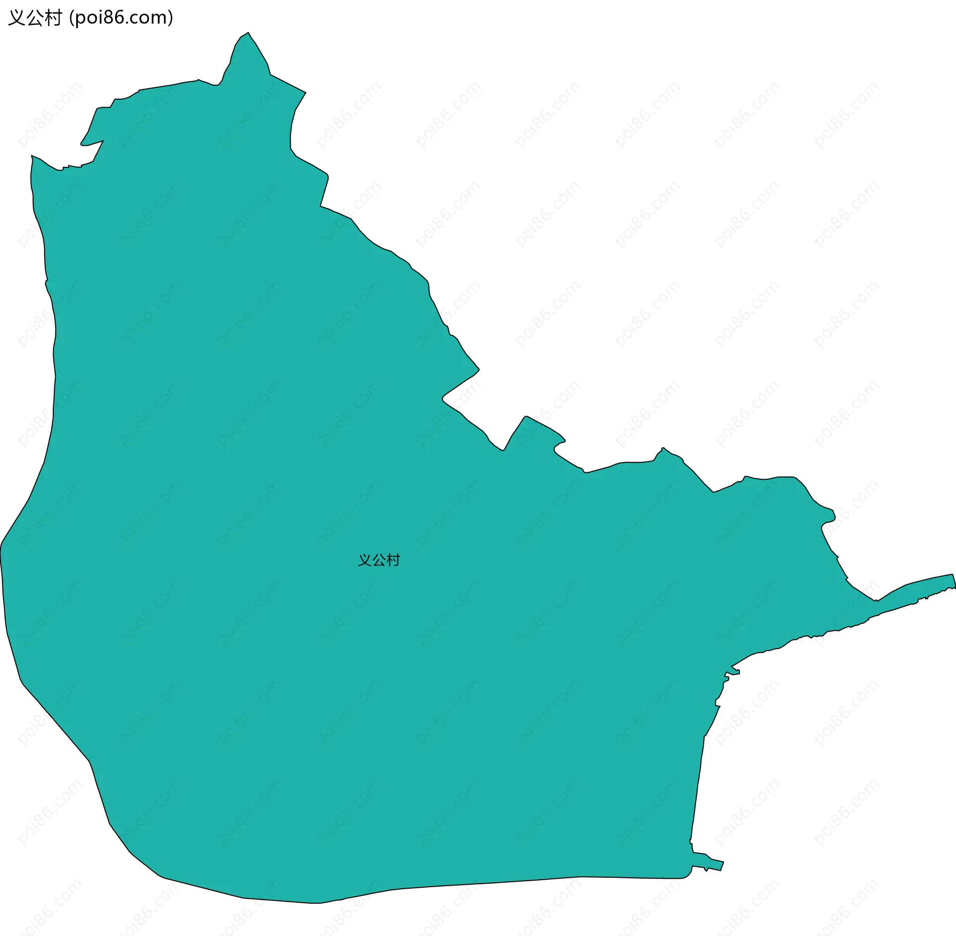 义公村边界地图