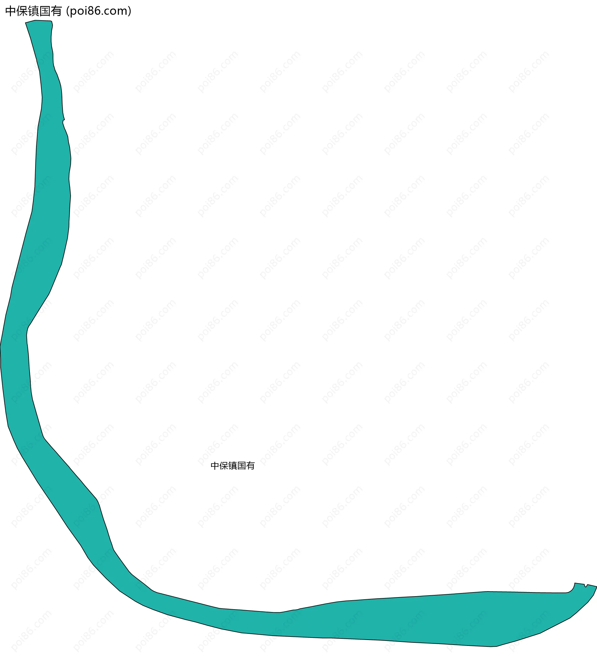 中保镇国有边界地图