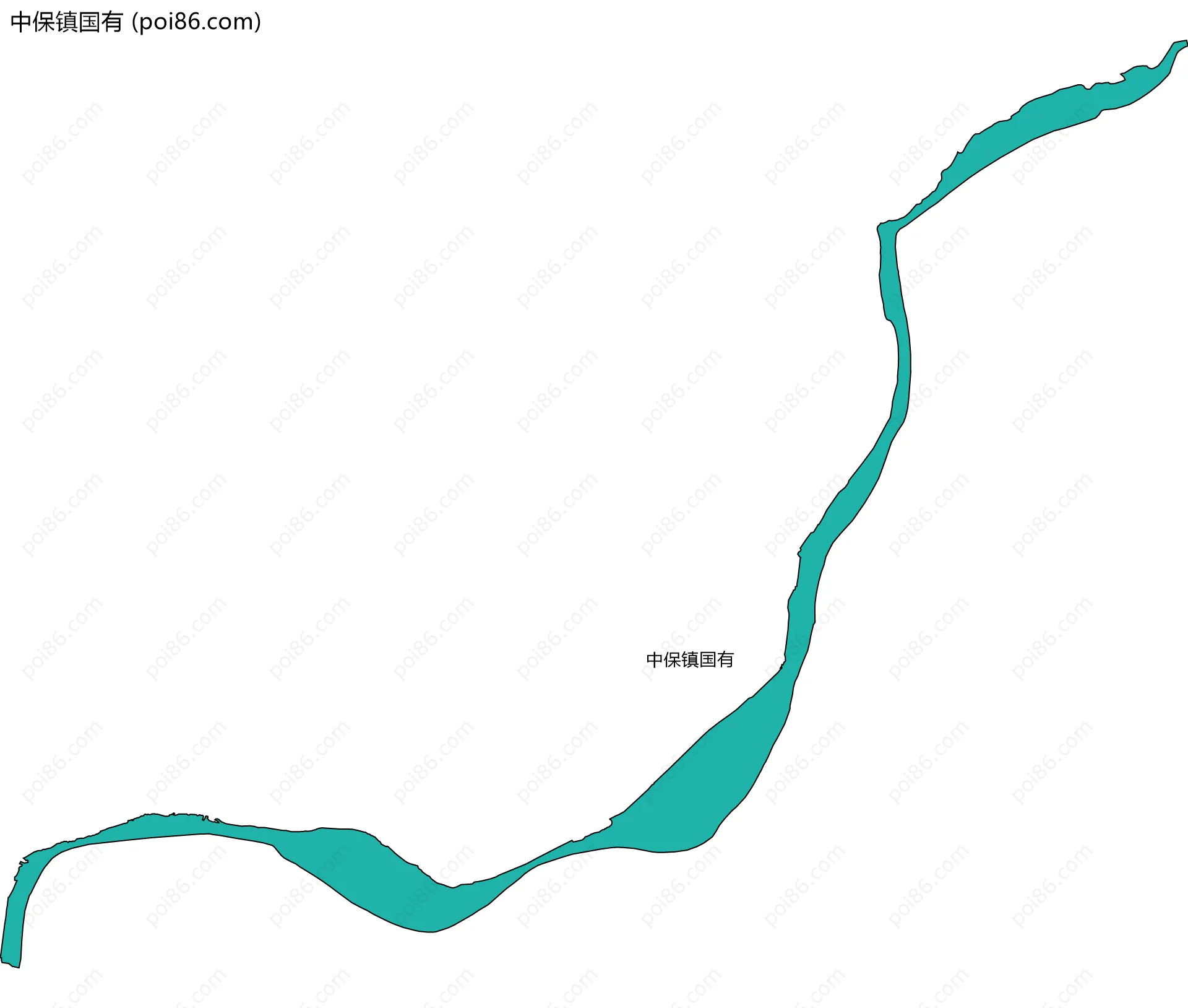 中保镇国有边界地图