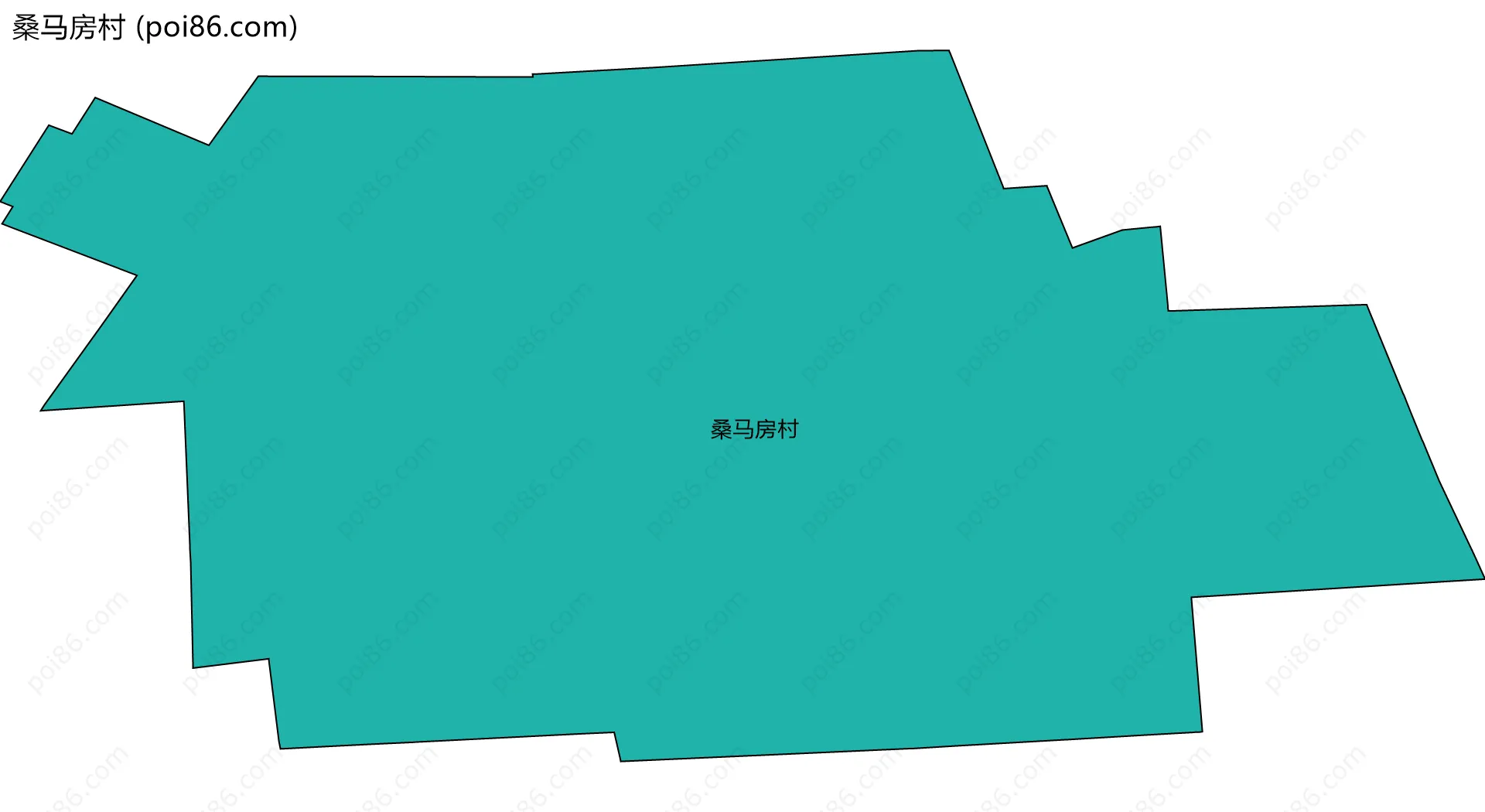 桑马房村边界地图