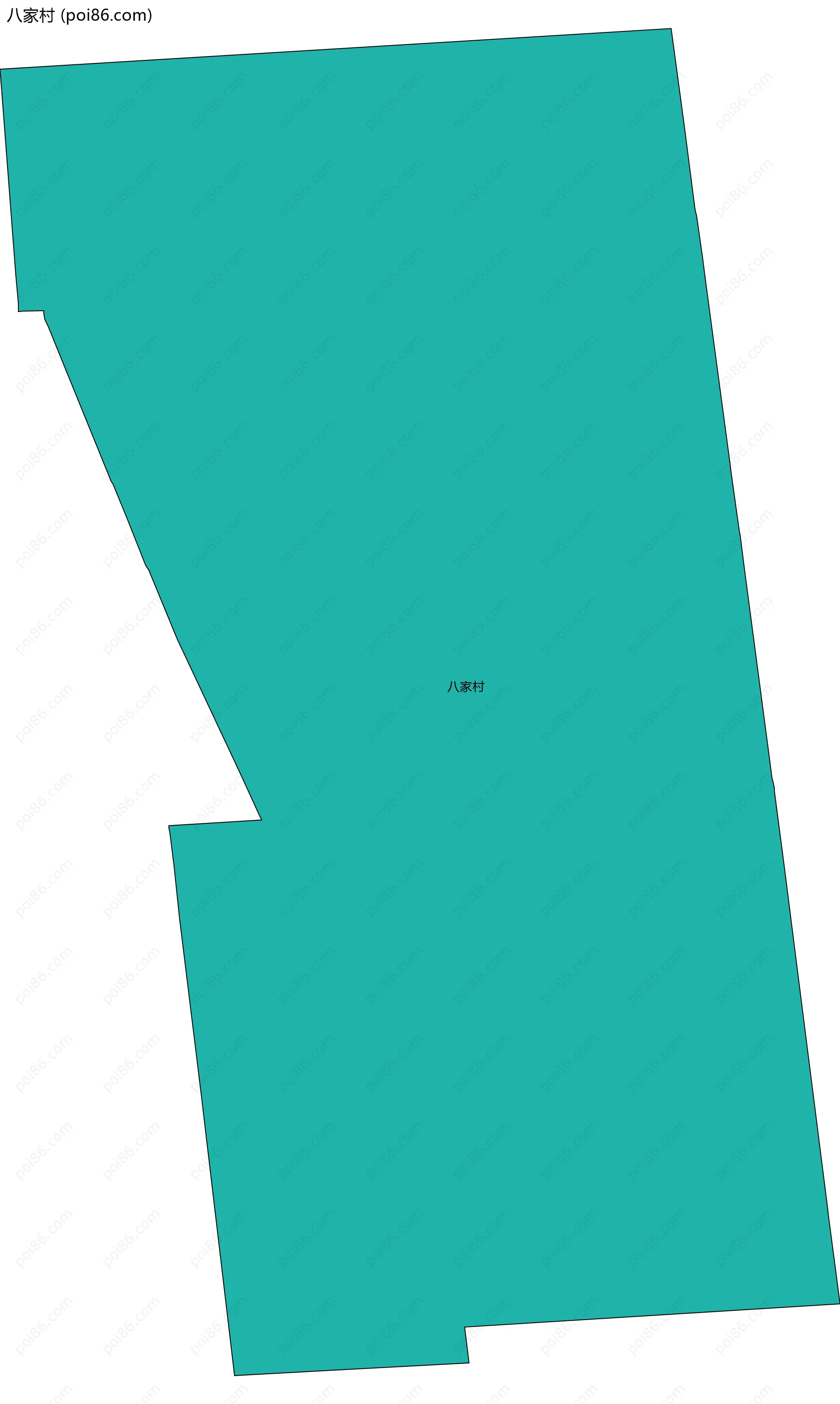 八家村边界地图