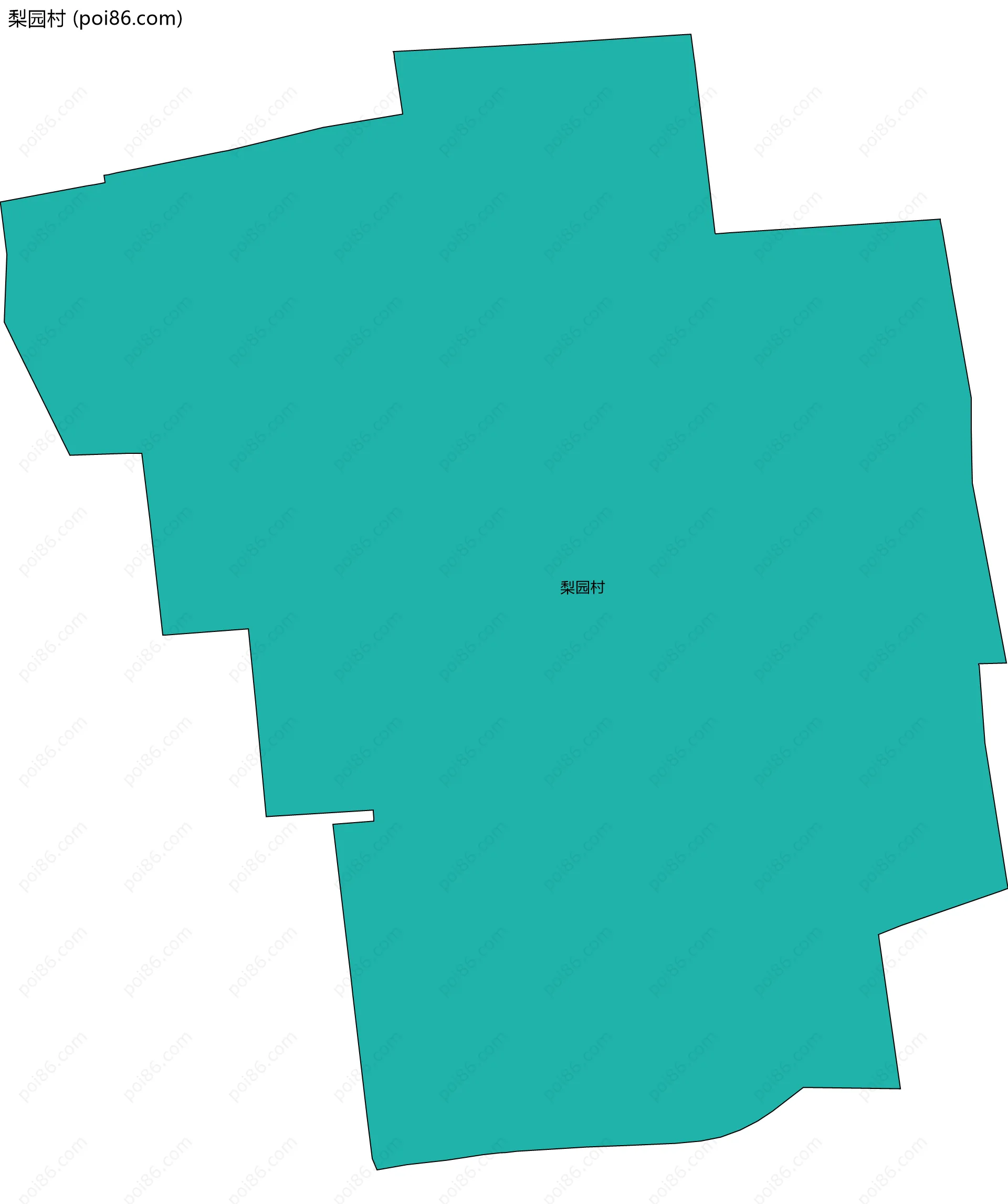 梨园村边界地图