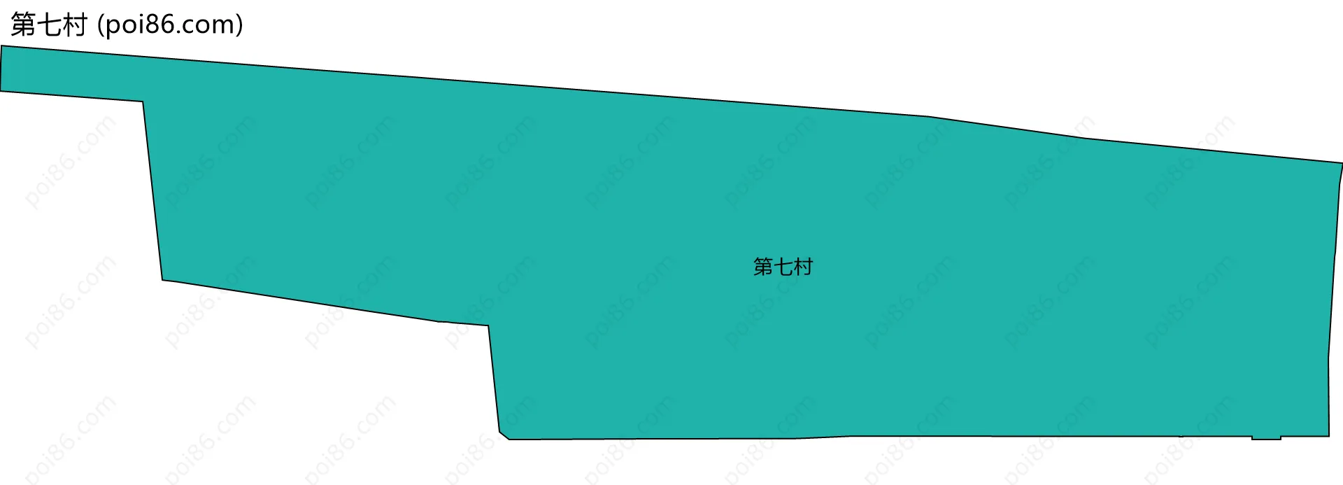 第七村边界地图