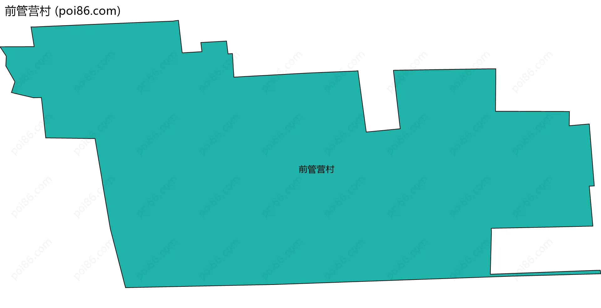 前管营村边界地图