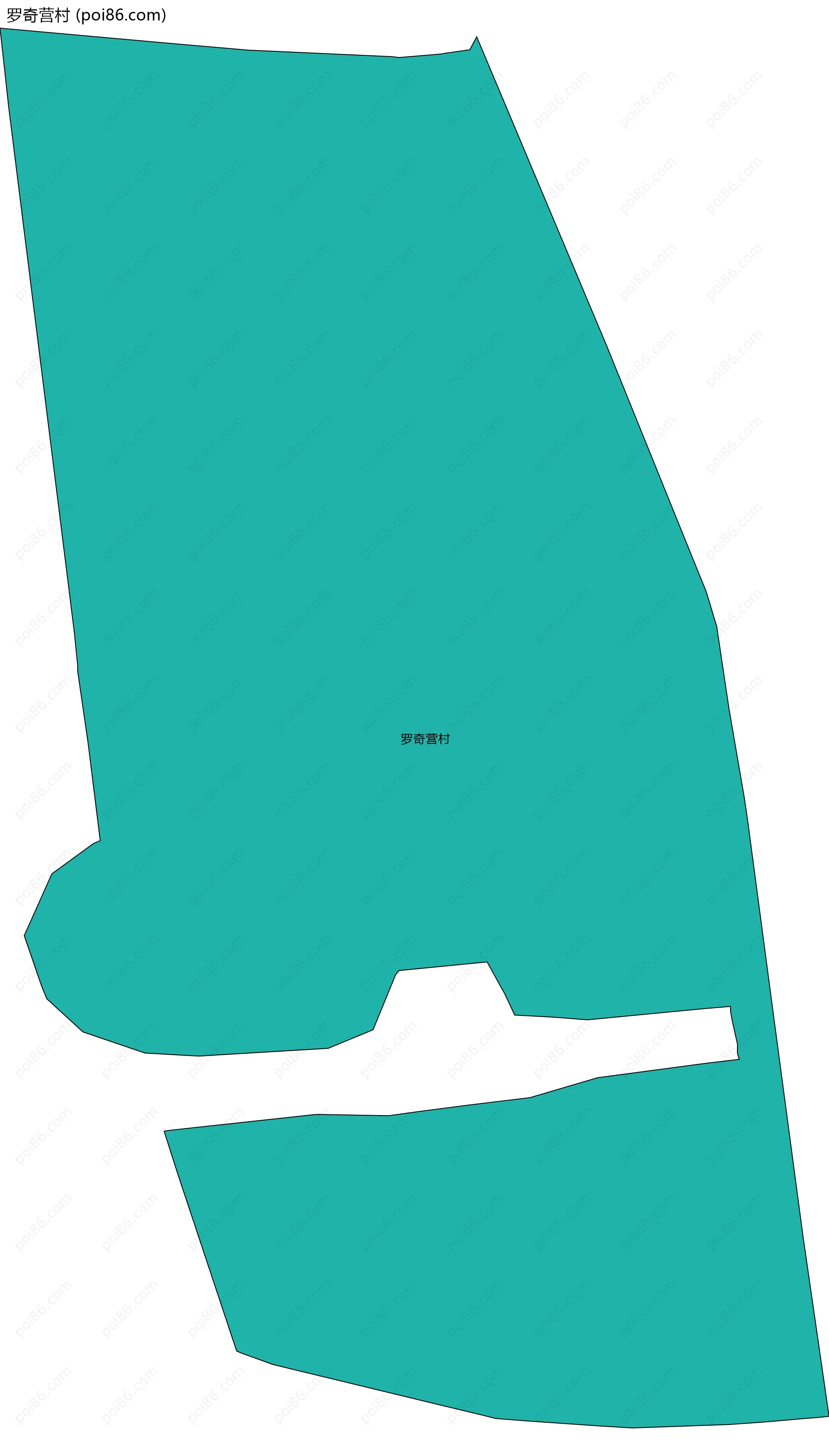 罗奇营村边界地图