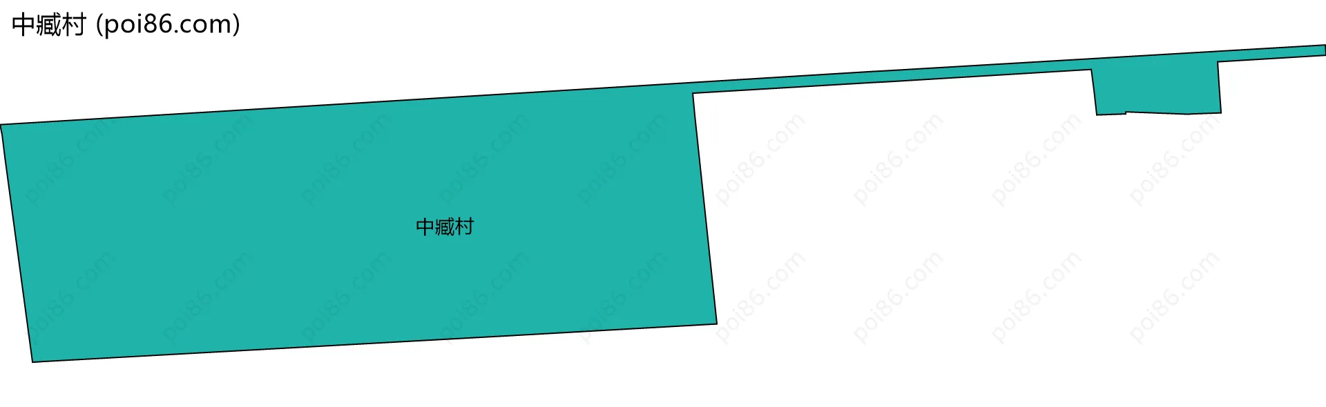 中臧村边界地图