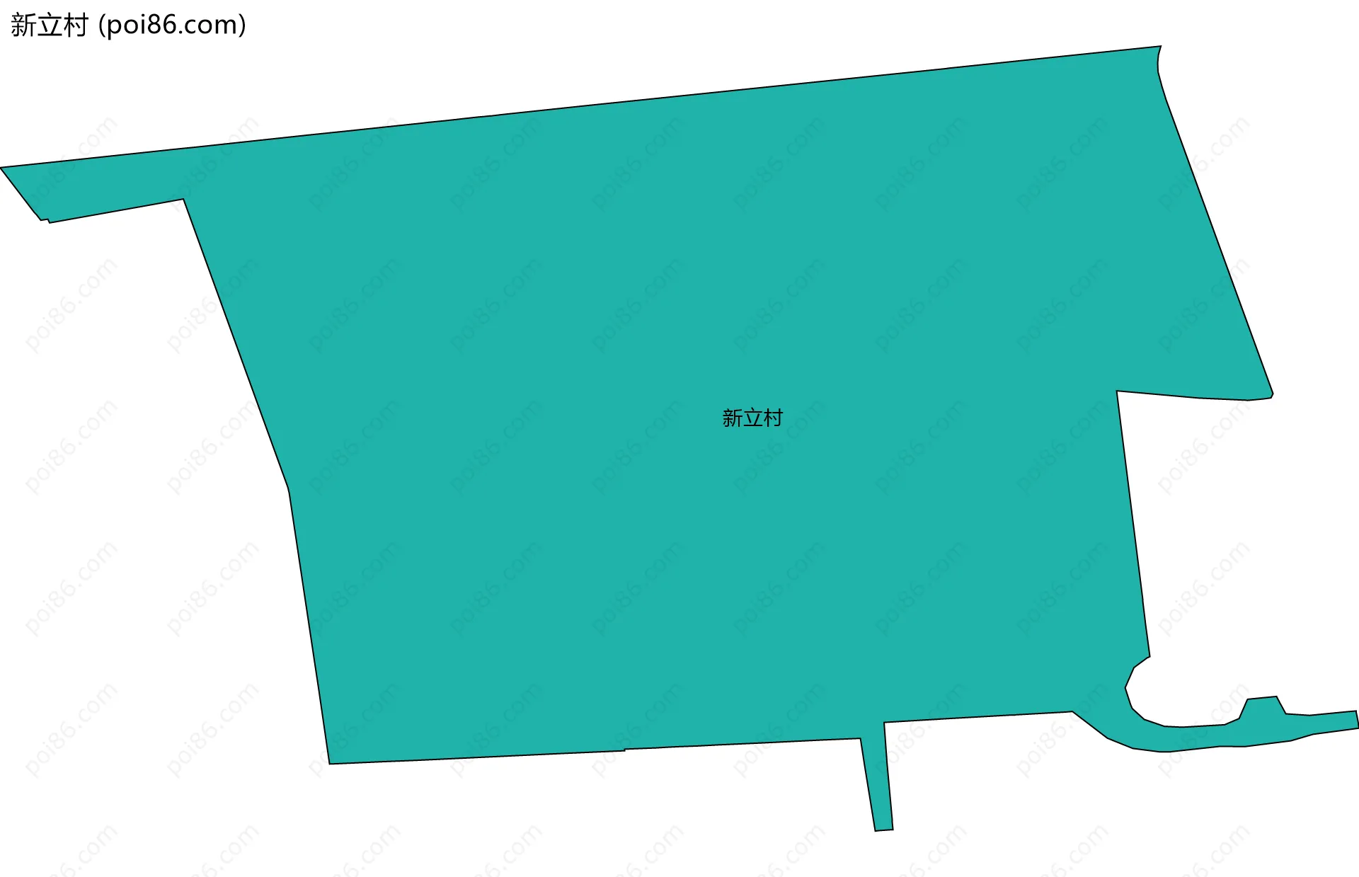 新立村边界地图