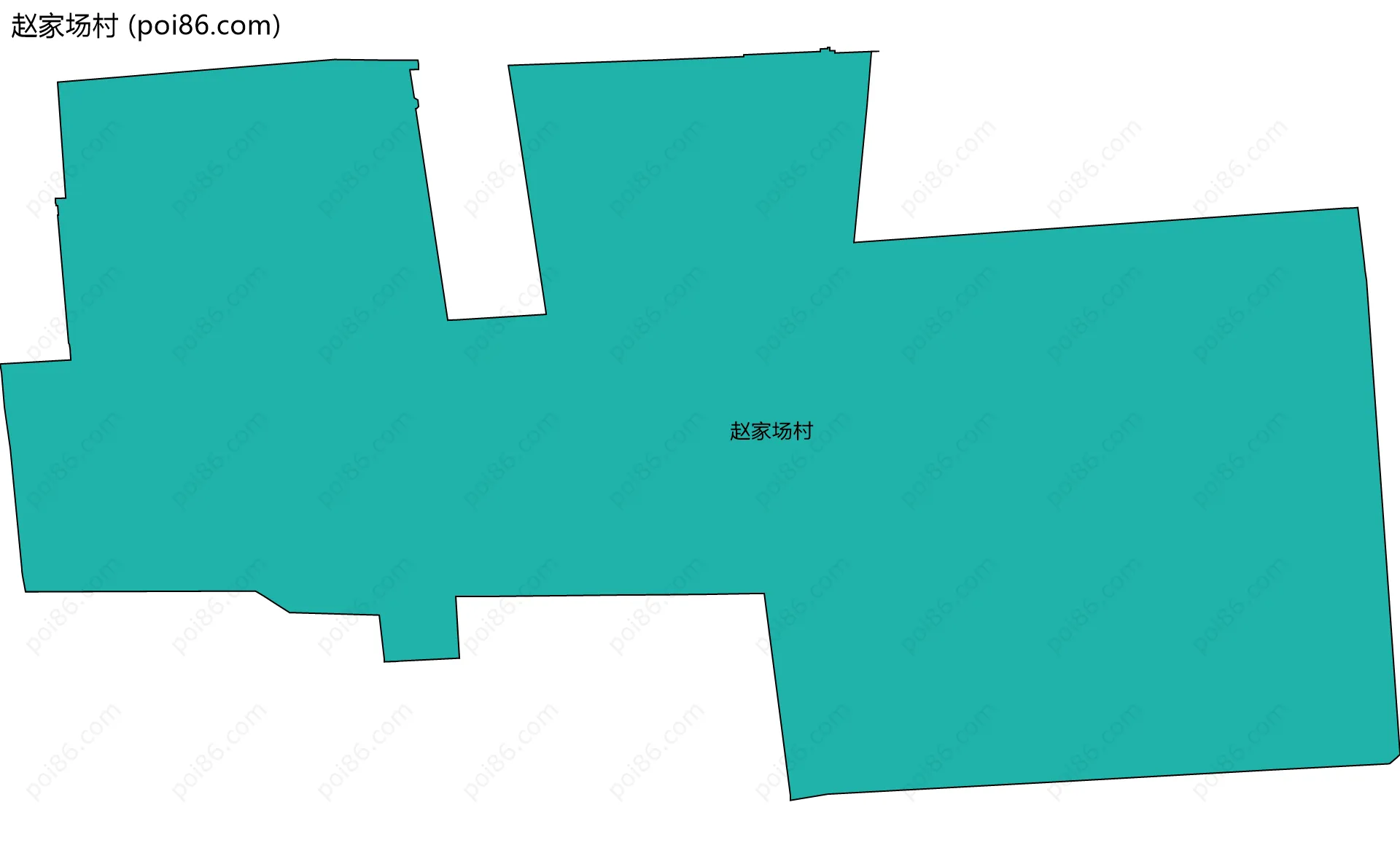 赵家场村边界地图