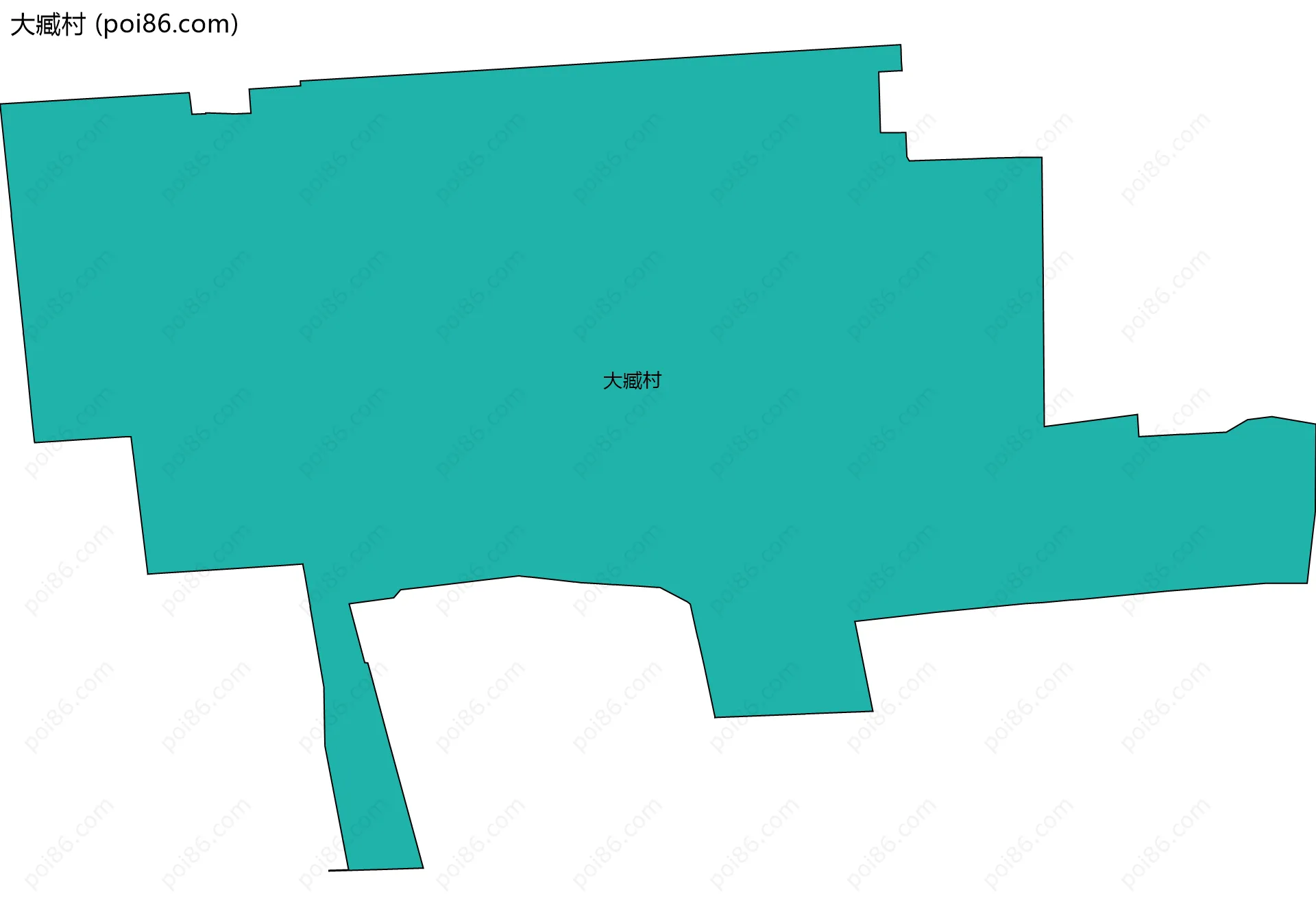 大臧村边界地图