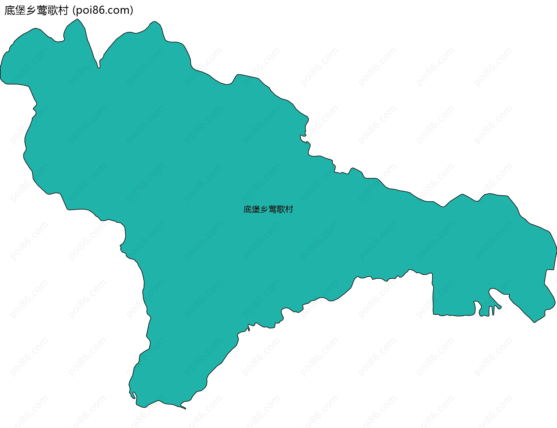 底堡乡莺歌村边界地图