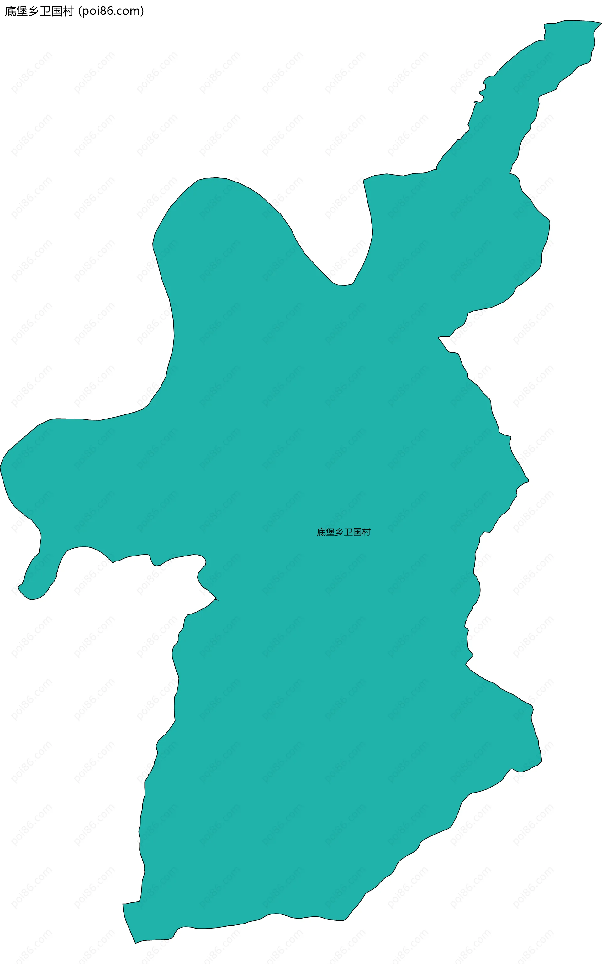 底堡乡卫国村边界地图